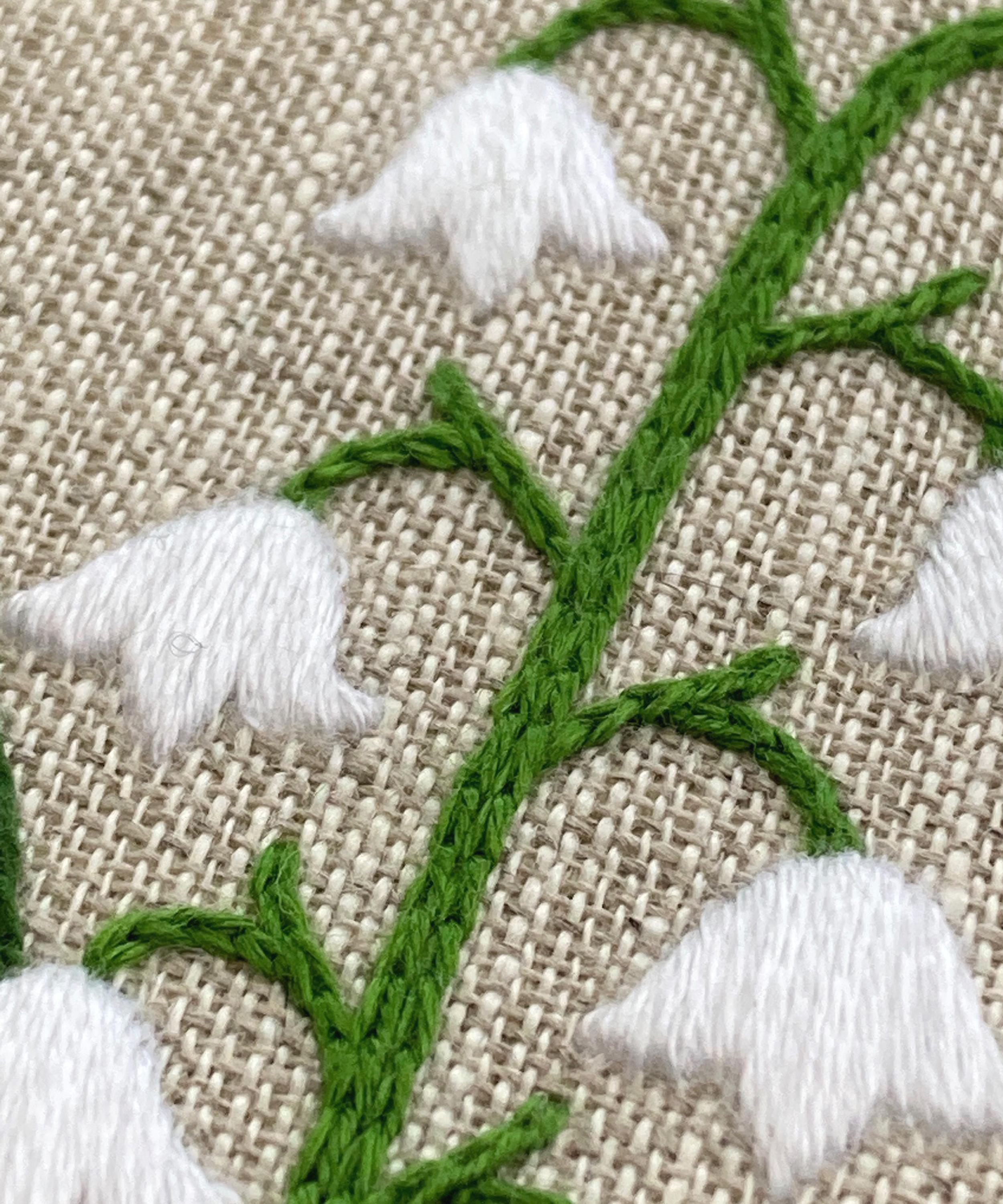 Royal School of Needlework - May Lily of the Valley Embroidery Kit image number 4