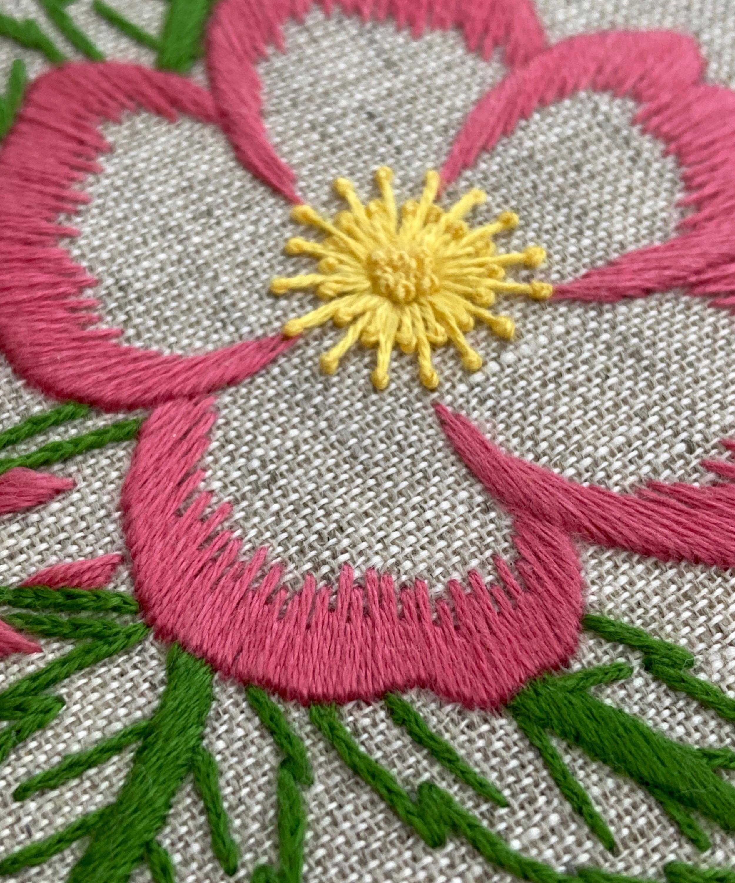 Royal School of Needlework - June Rose Embroidery Kit image number 2