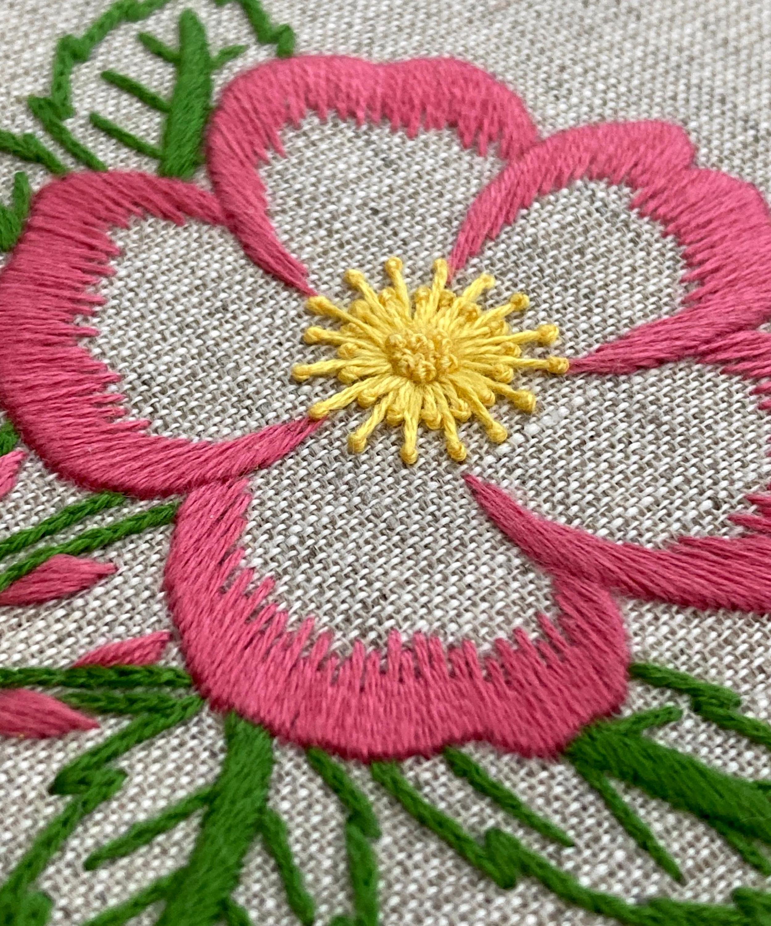 Royal School of Needlework - June Rose Embroidery Kit image number 3