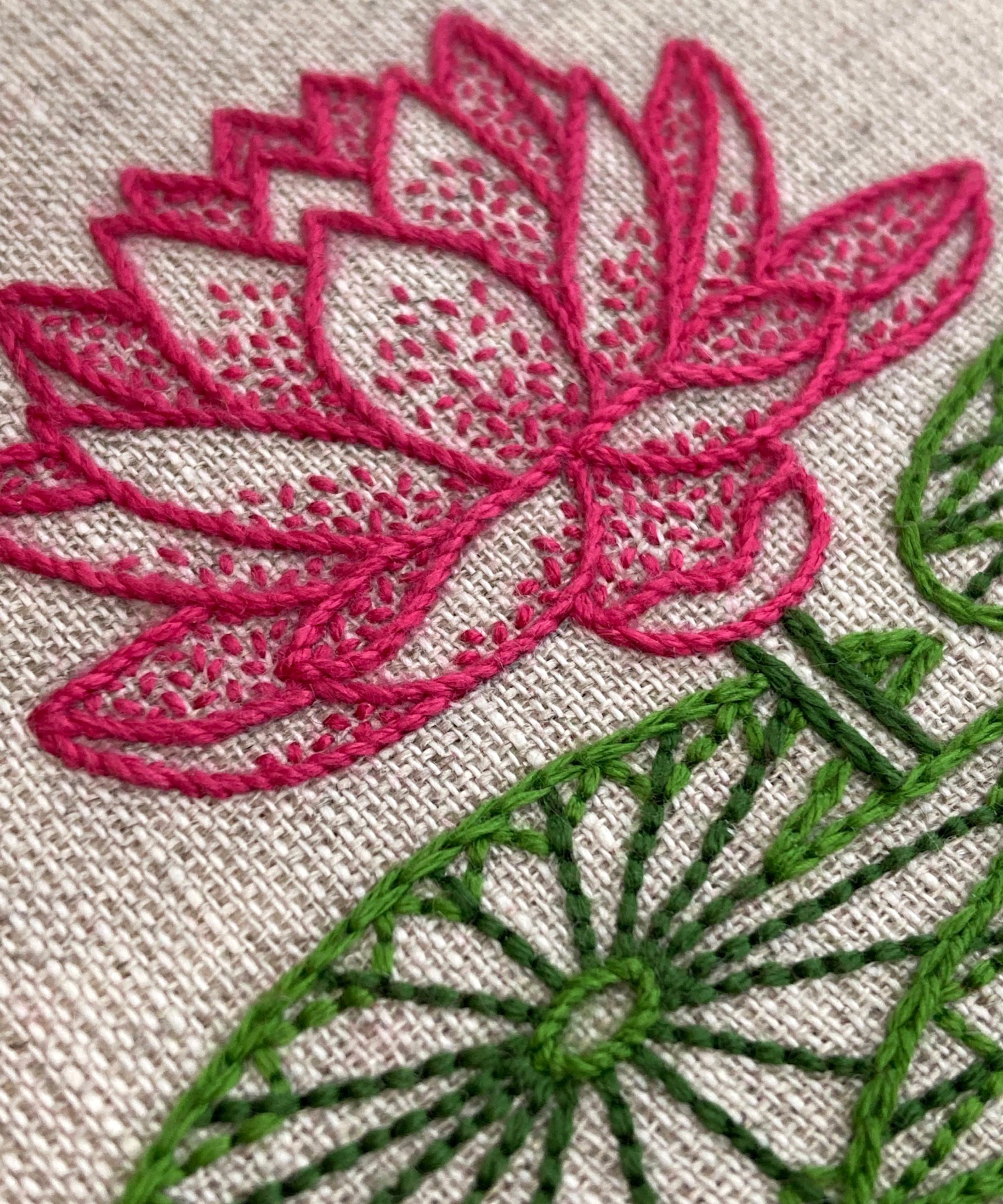 Royal School of Needlework - July Waterlily Embroidery Kit image number 1