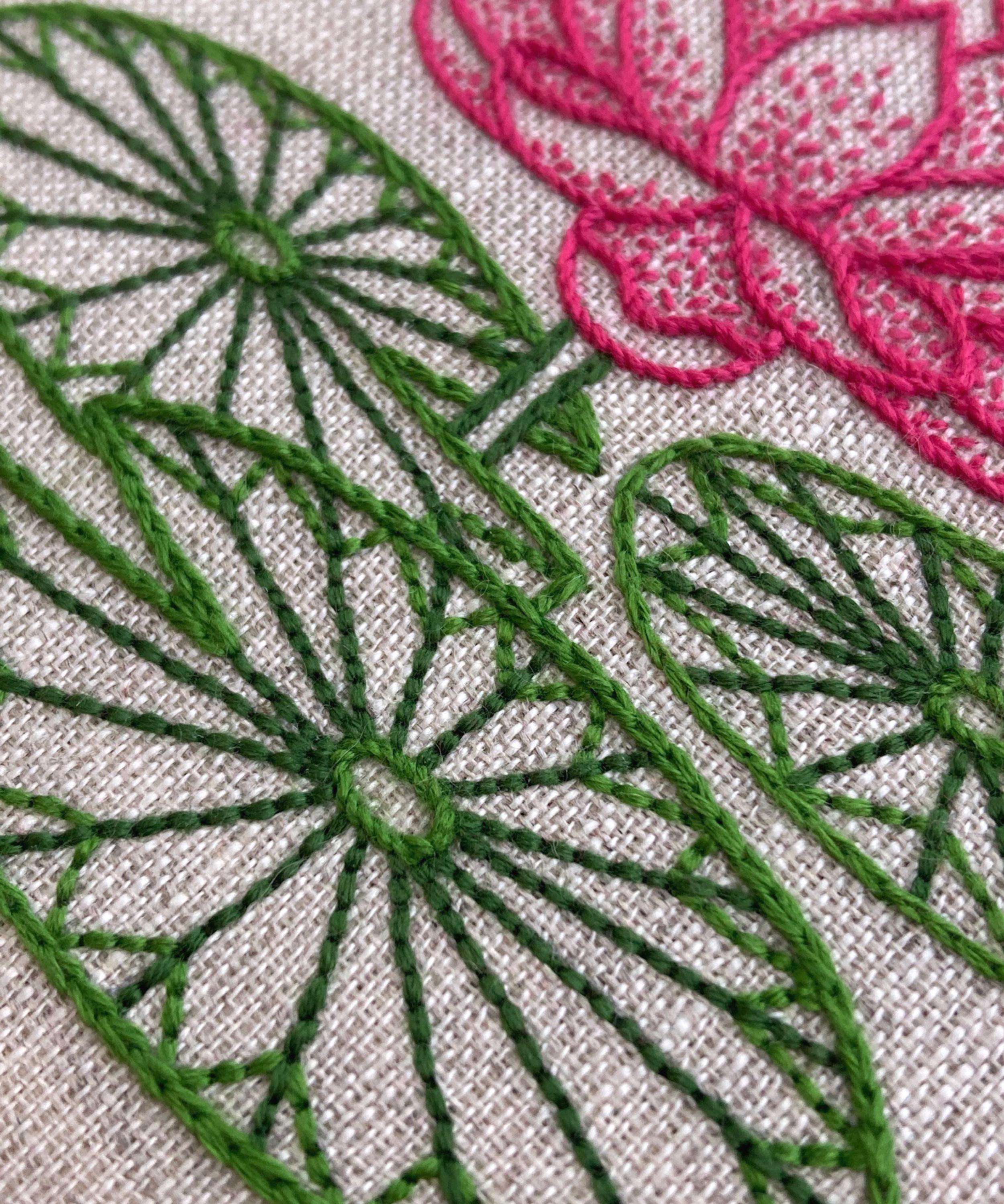Royal School of Needlework - July Waterlily Embroidery Kit image number 2