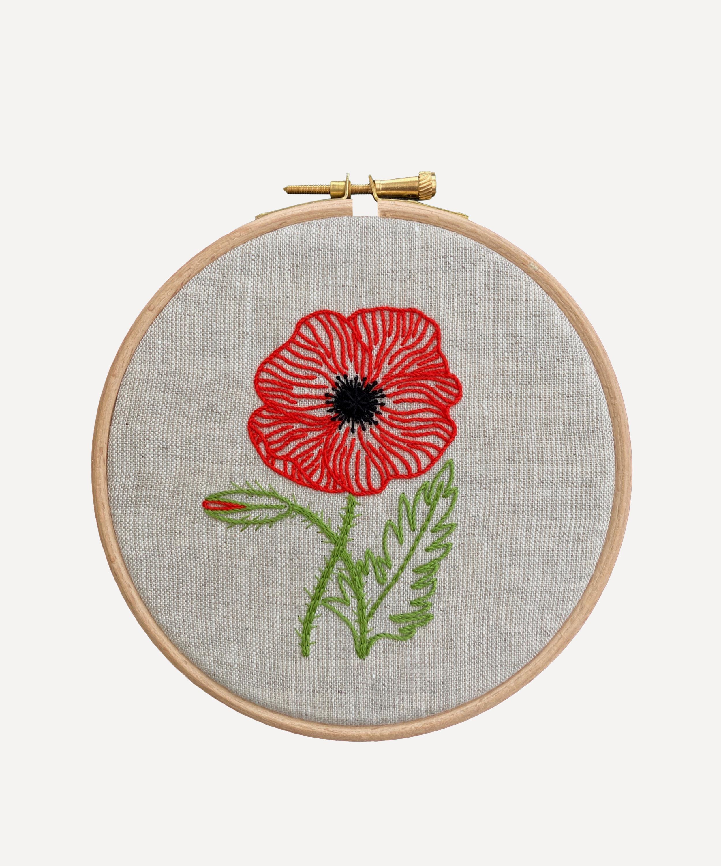 Royal School of Needlework - August Poppy Embroidery Kit