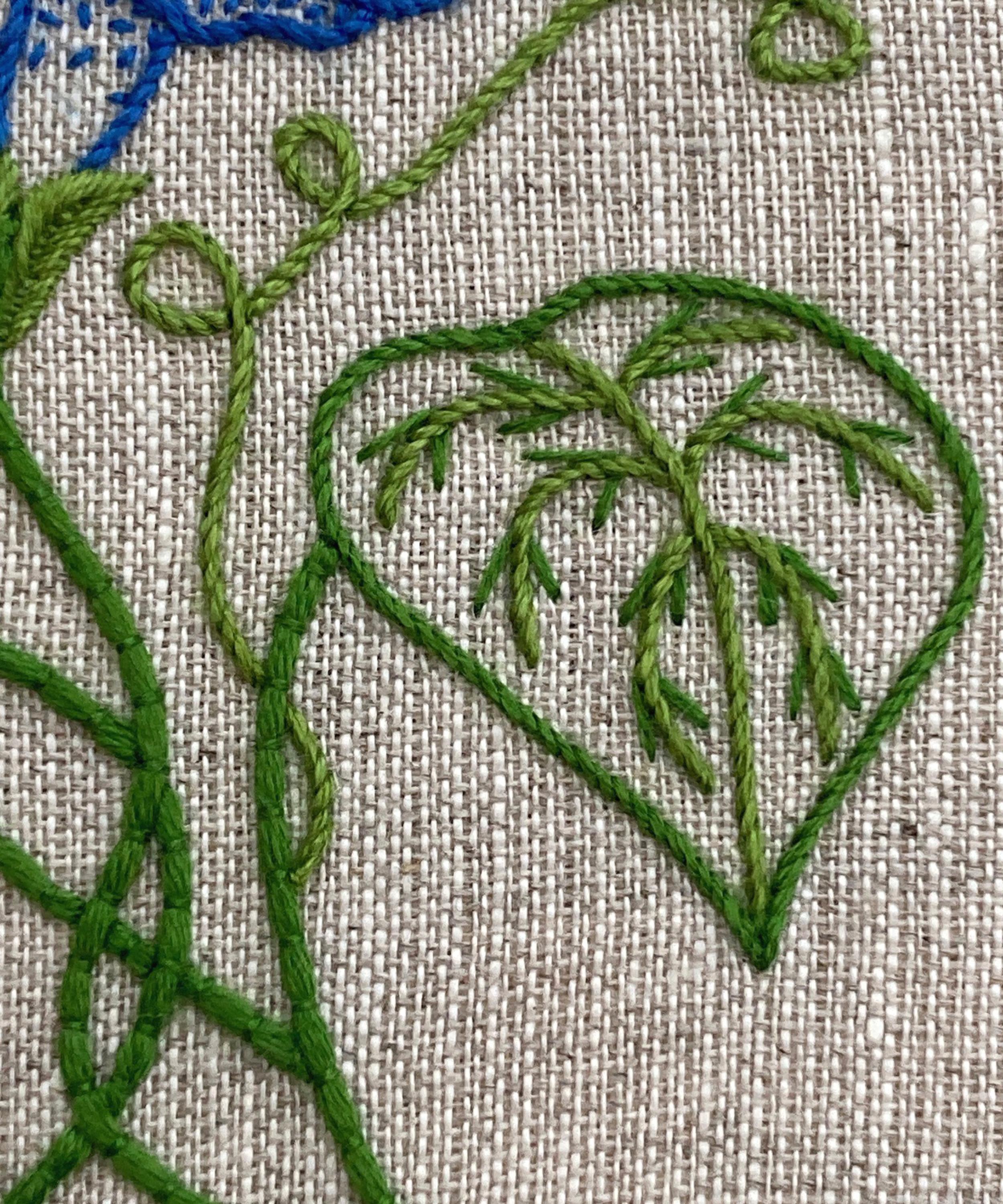 Royal School of Needlework - September Morning Glory Embroidery Kit image number 4