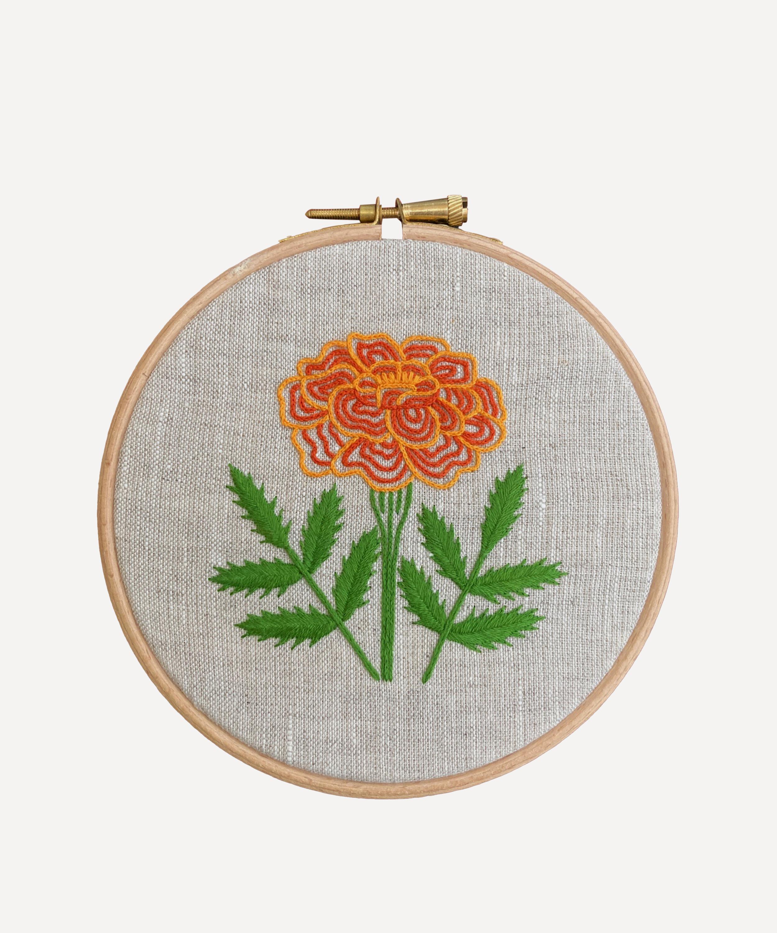 Royal School of Needlework - October Marigold Embroidery Kit