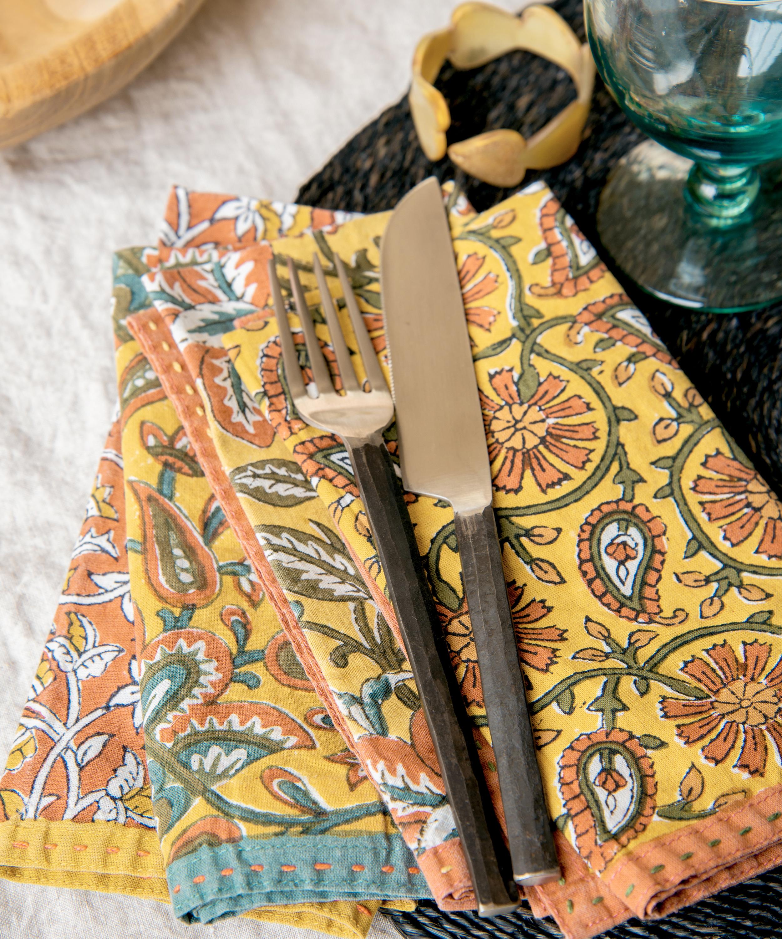 Caravane - Bageecha Napkins Set of 4 image number 1