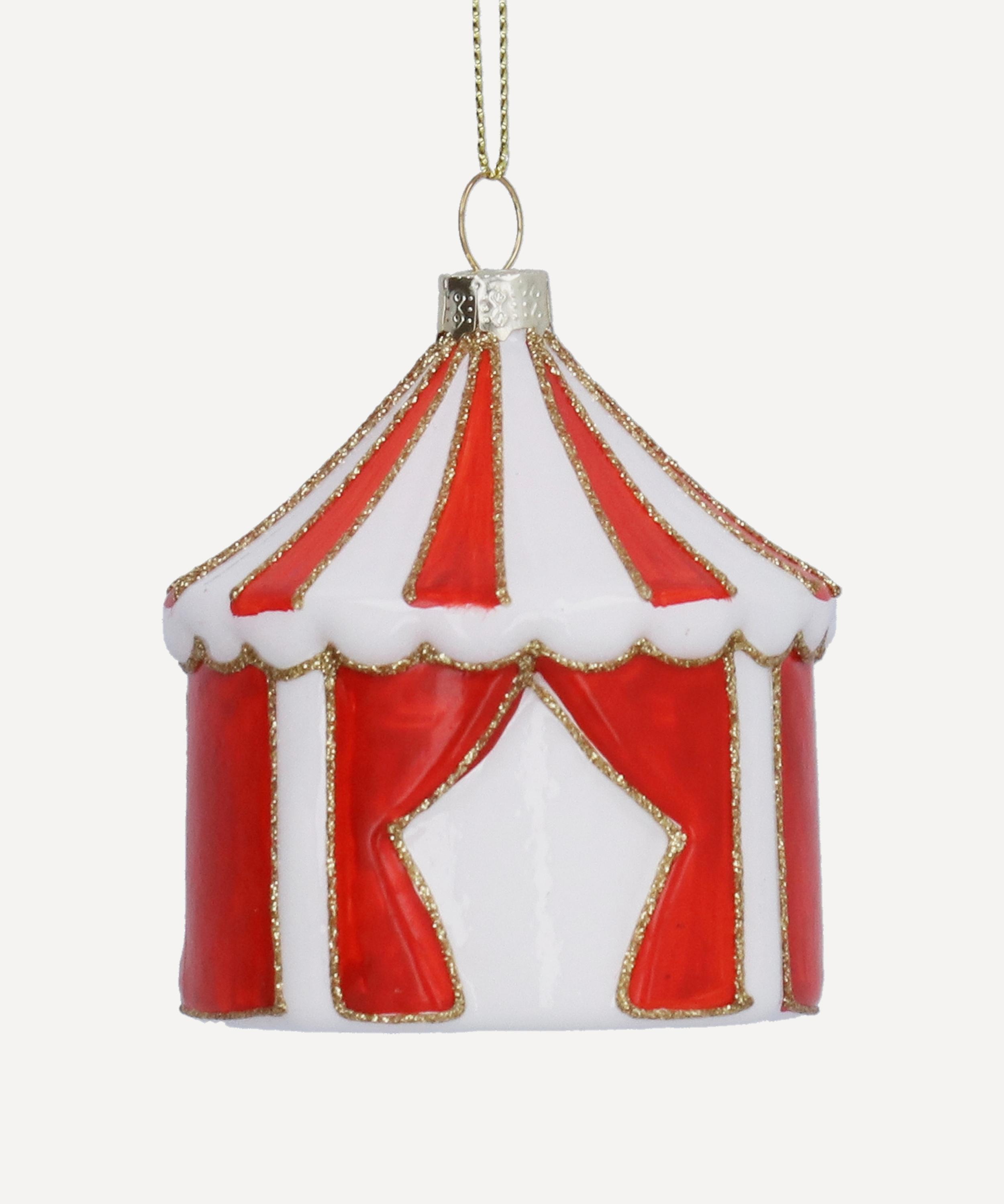 Christmas - Circus Tent Glass Ornament image number 0