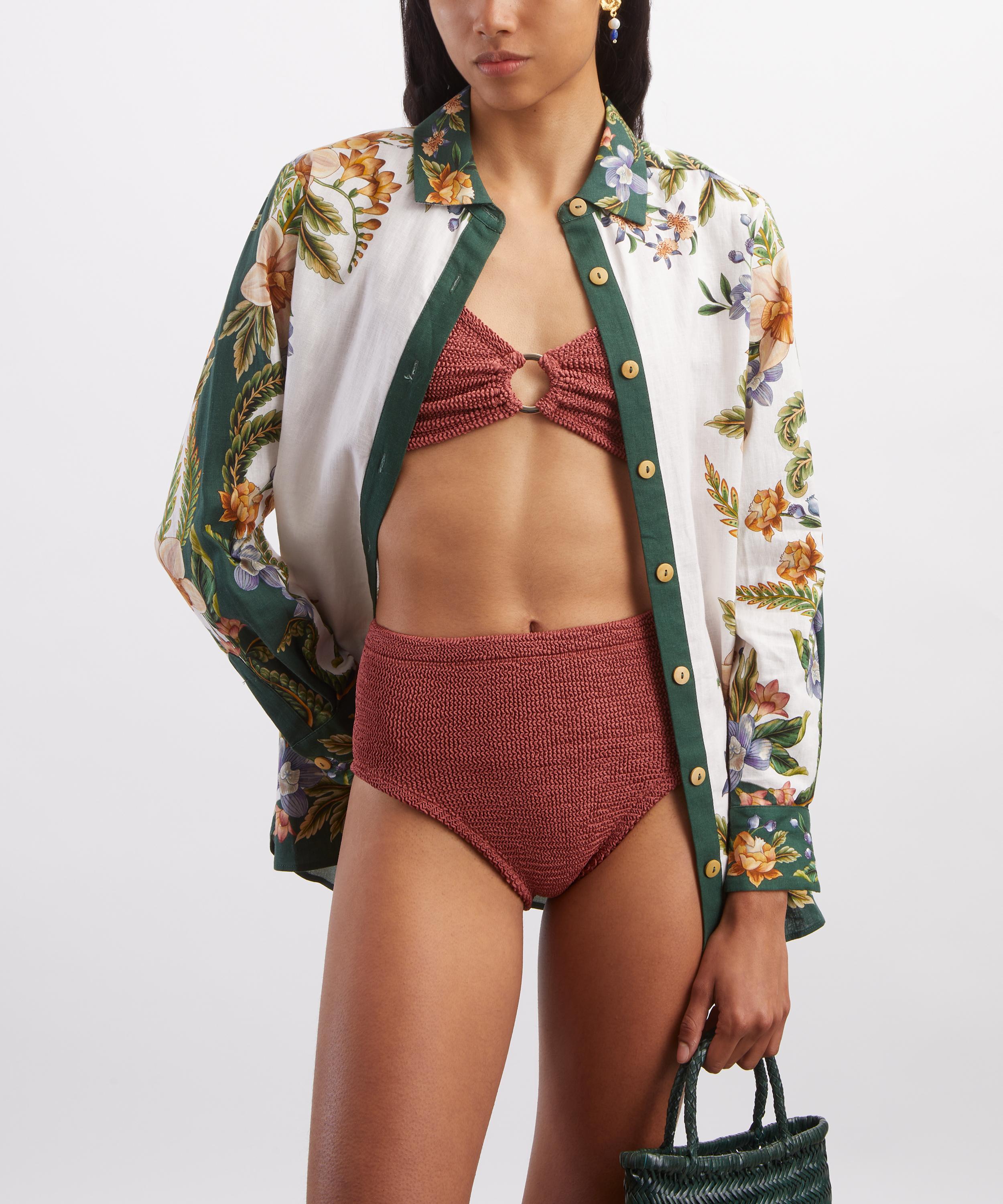 Hunza G - Nadine Bikini with Gold Hoop image number 1