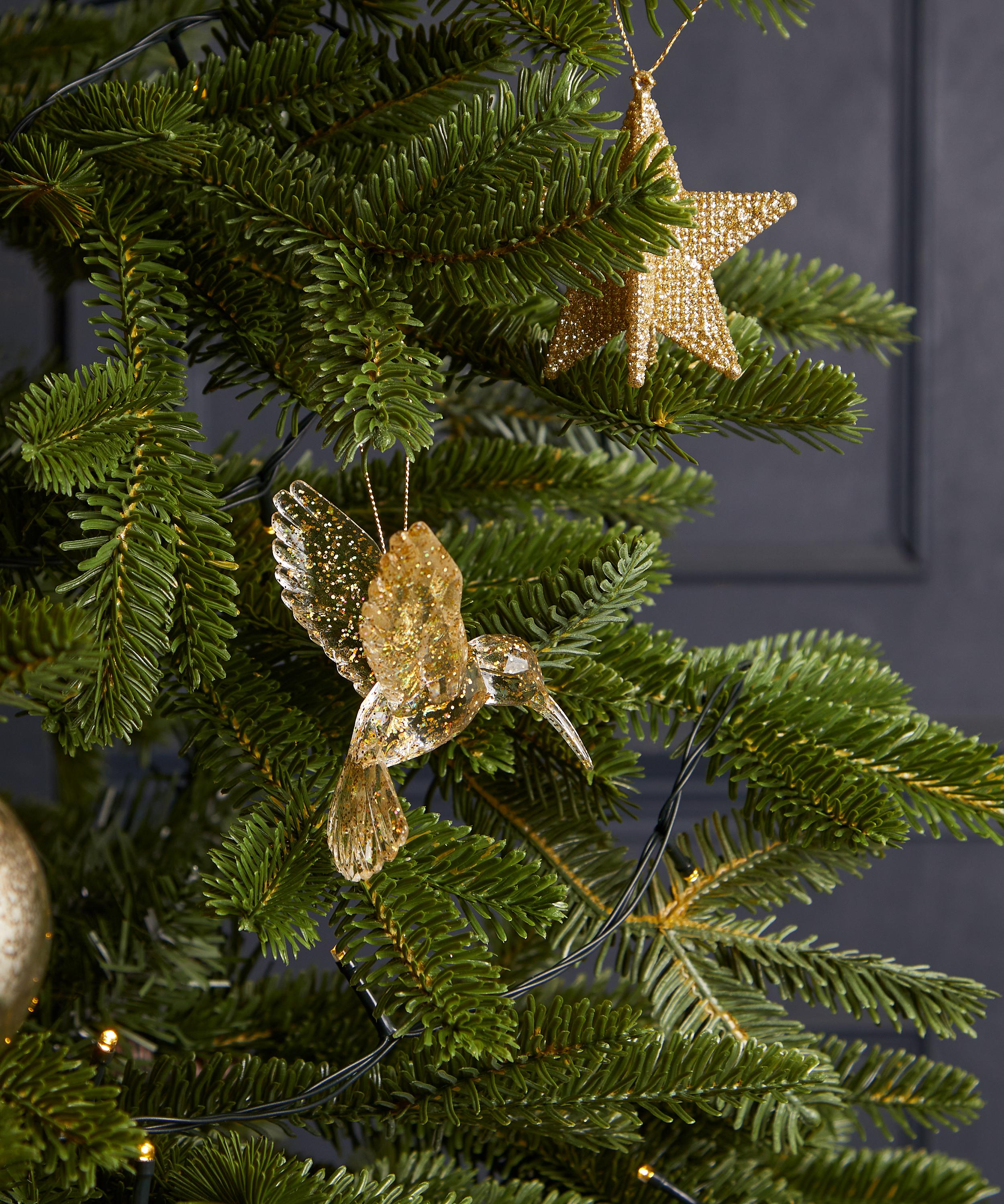 Christmas - Clear Hummingbird Ornament image number 1