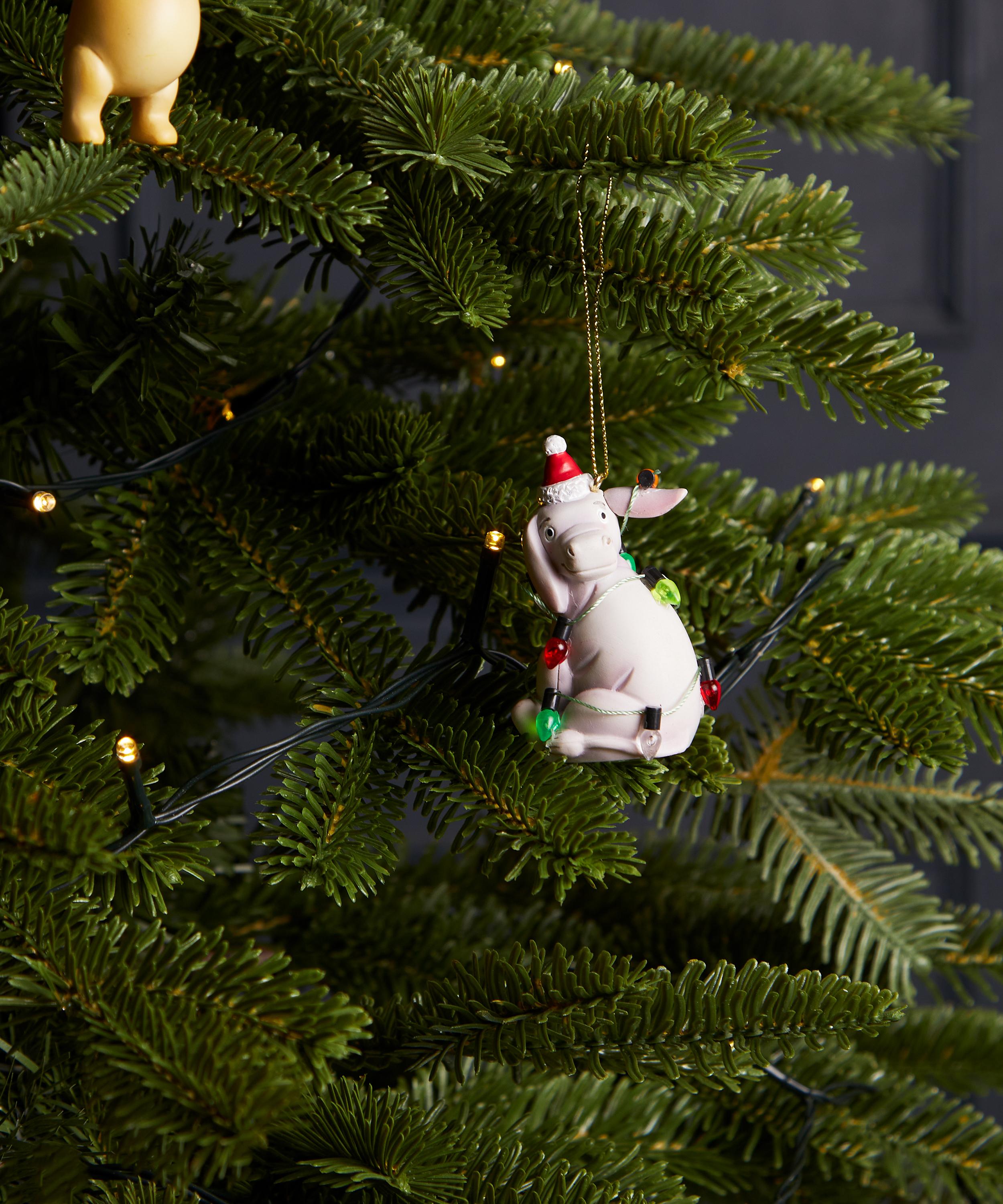 Christmas - Eeyore with Christmas Lights Ornament image number 1