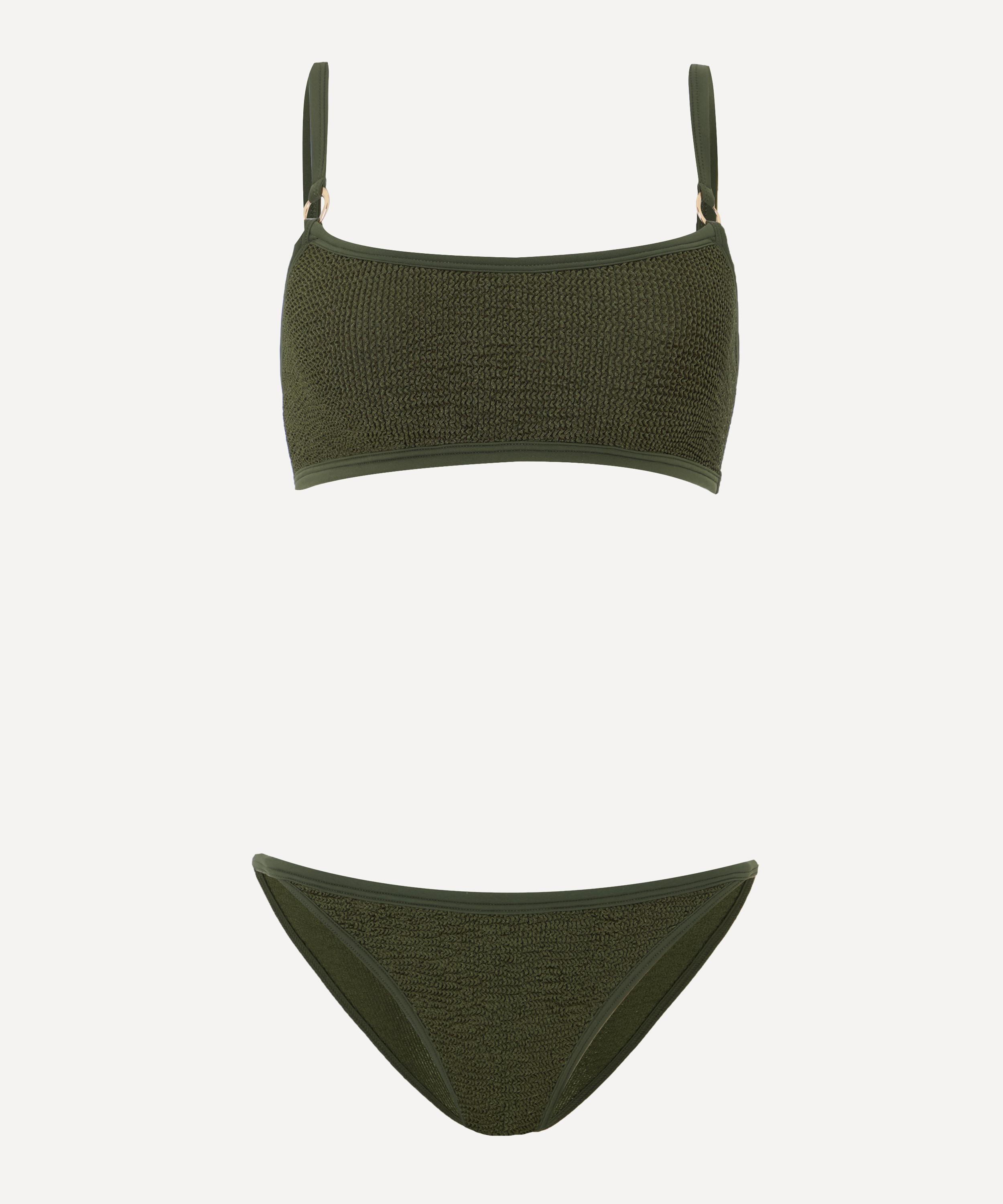 Hunza G - Iris Bikini with Gold Hoops