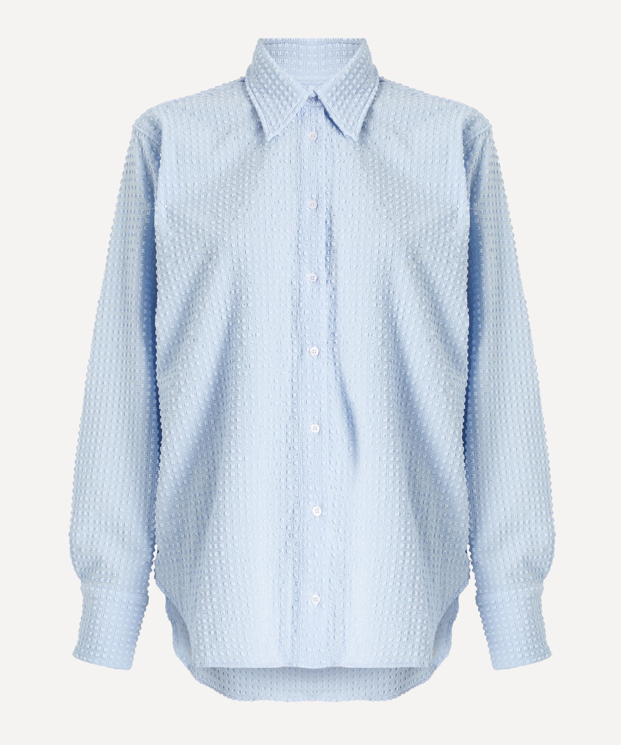 Hunza G - Resort Light Cornflower Seersucker Shirt
