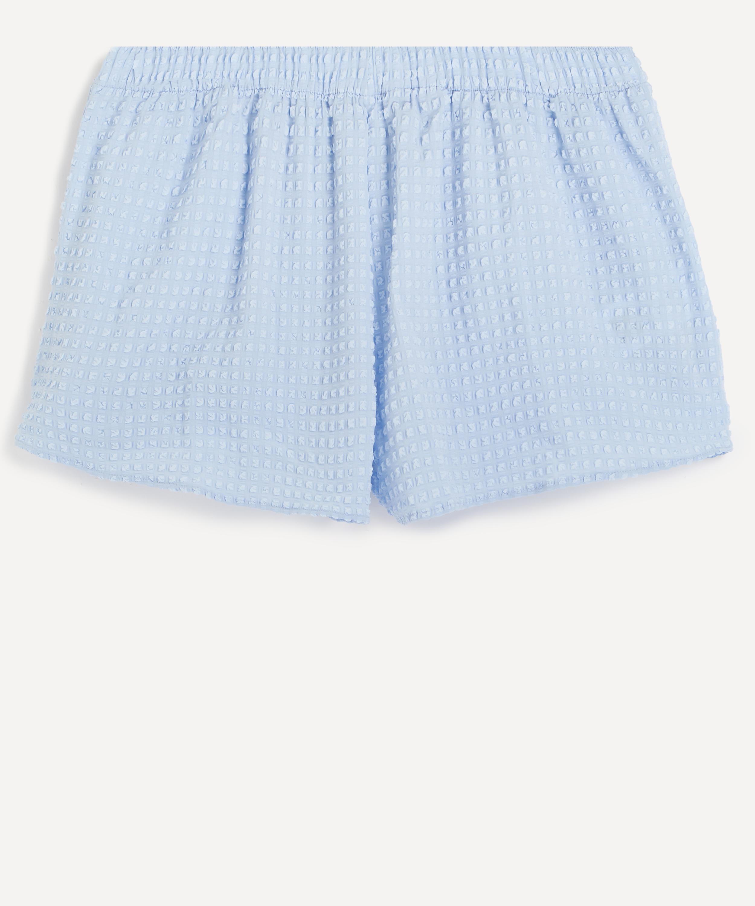 Hunza G - Resort Light Cornflower Seersucker Shorts