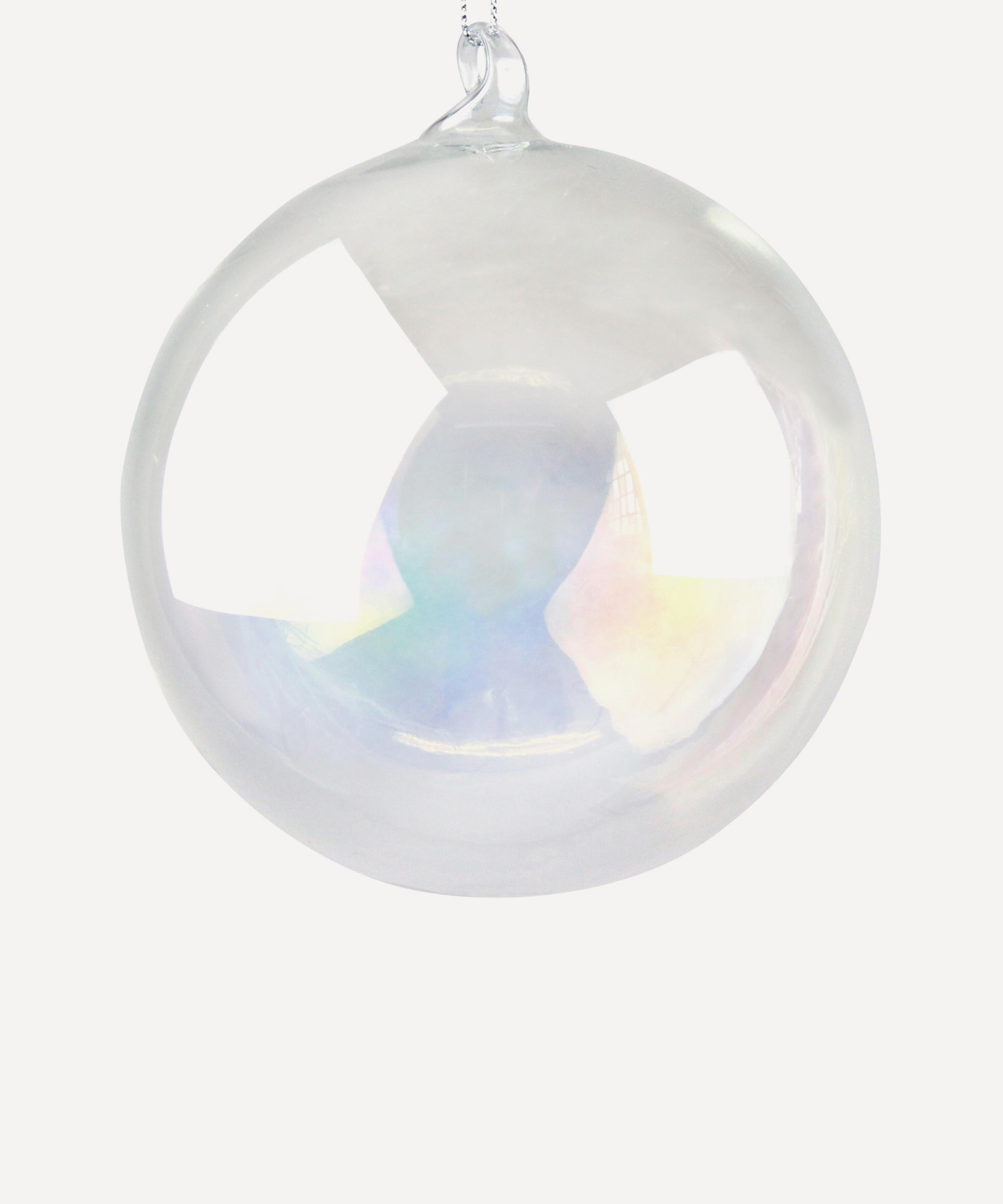 Christmas - Clear Soap Bubble Glass Ornament image number 0
