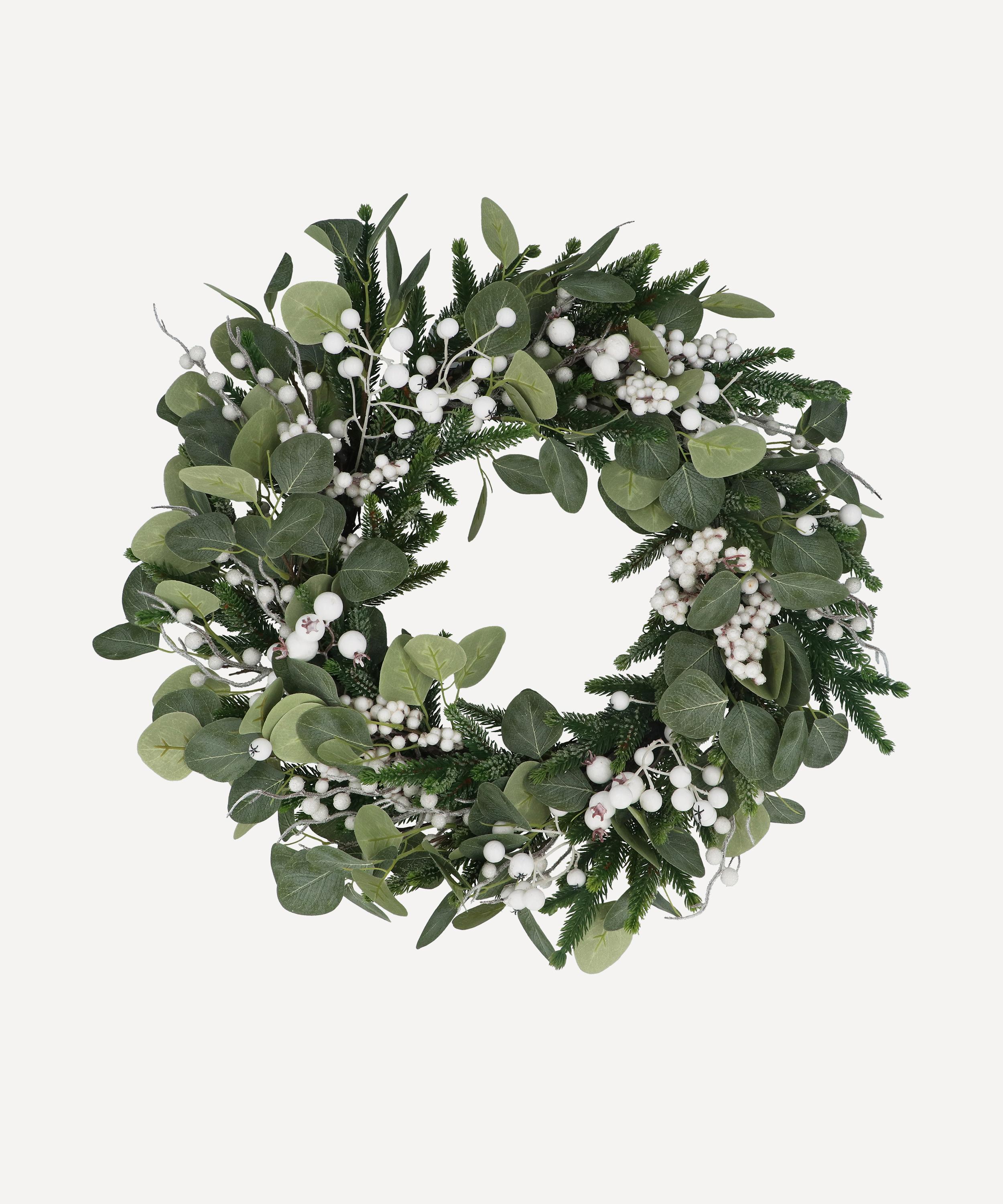 Christmas - Eucalyptus with White Berries Christmas Wreath image number 0
