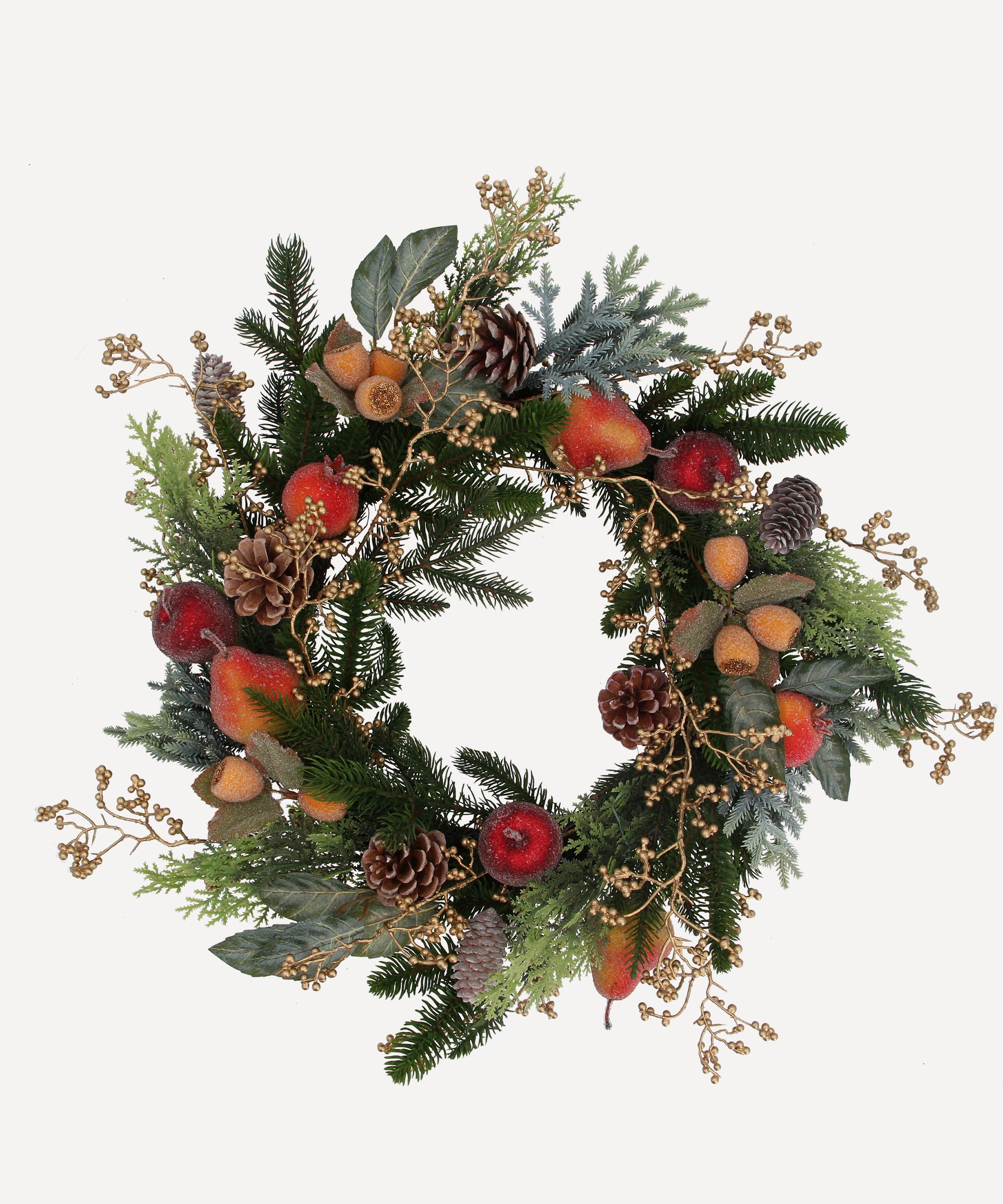 Christmas - Beaded Fruit Christmas Wreath image number 0