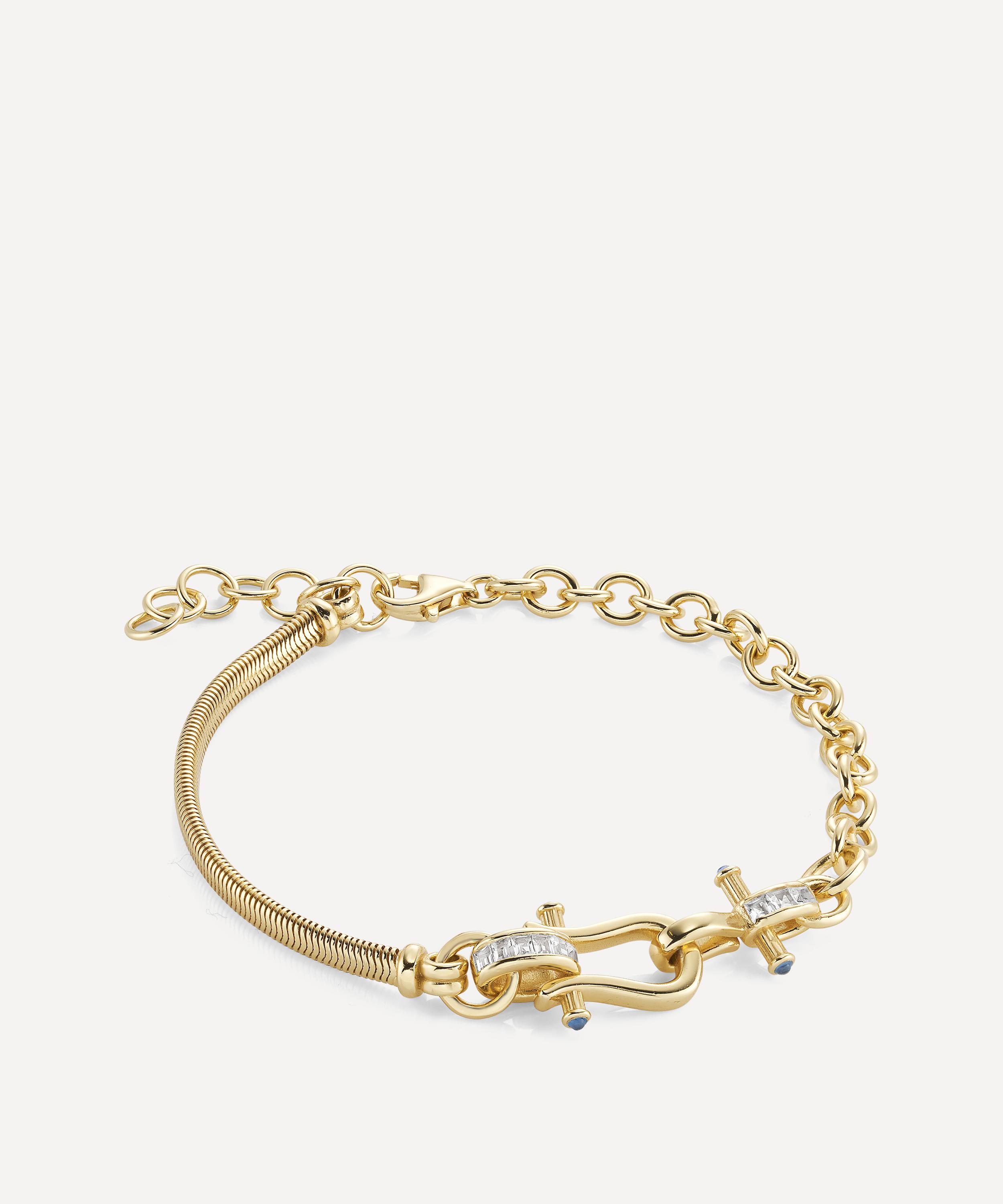 Laura Vann - 18ct Gold-Plated Agatha Bracelet image number 2