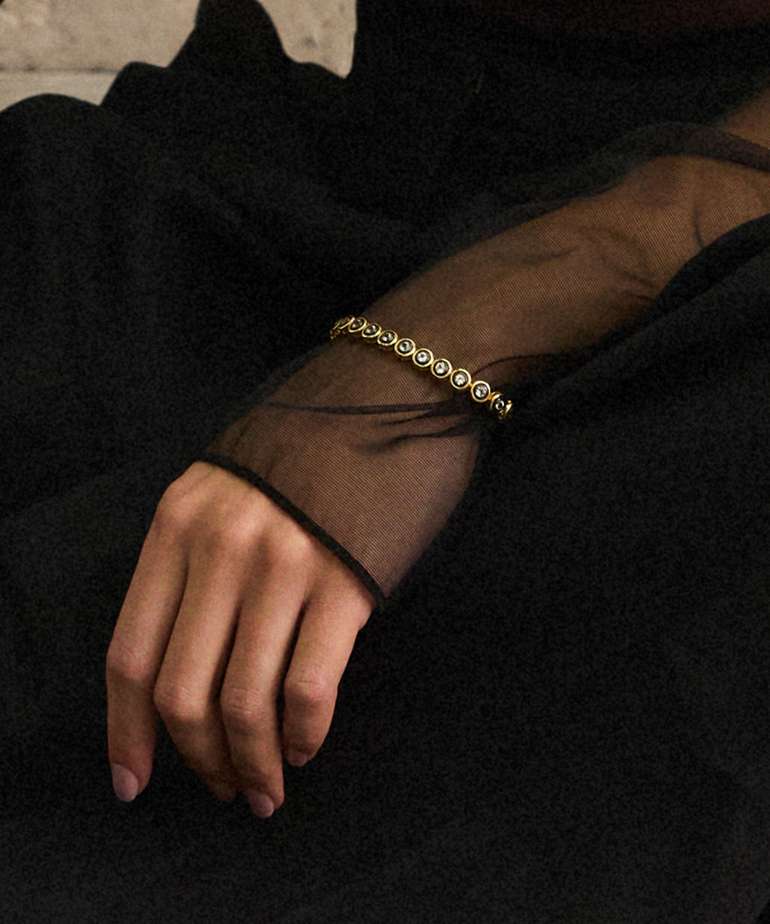 Laura Vann - 18ct Gold-Plated Silver Cecily Bracelet image number 1