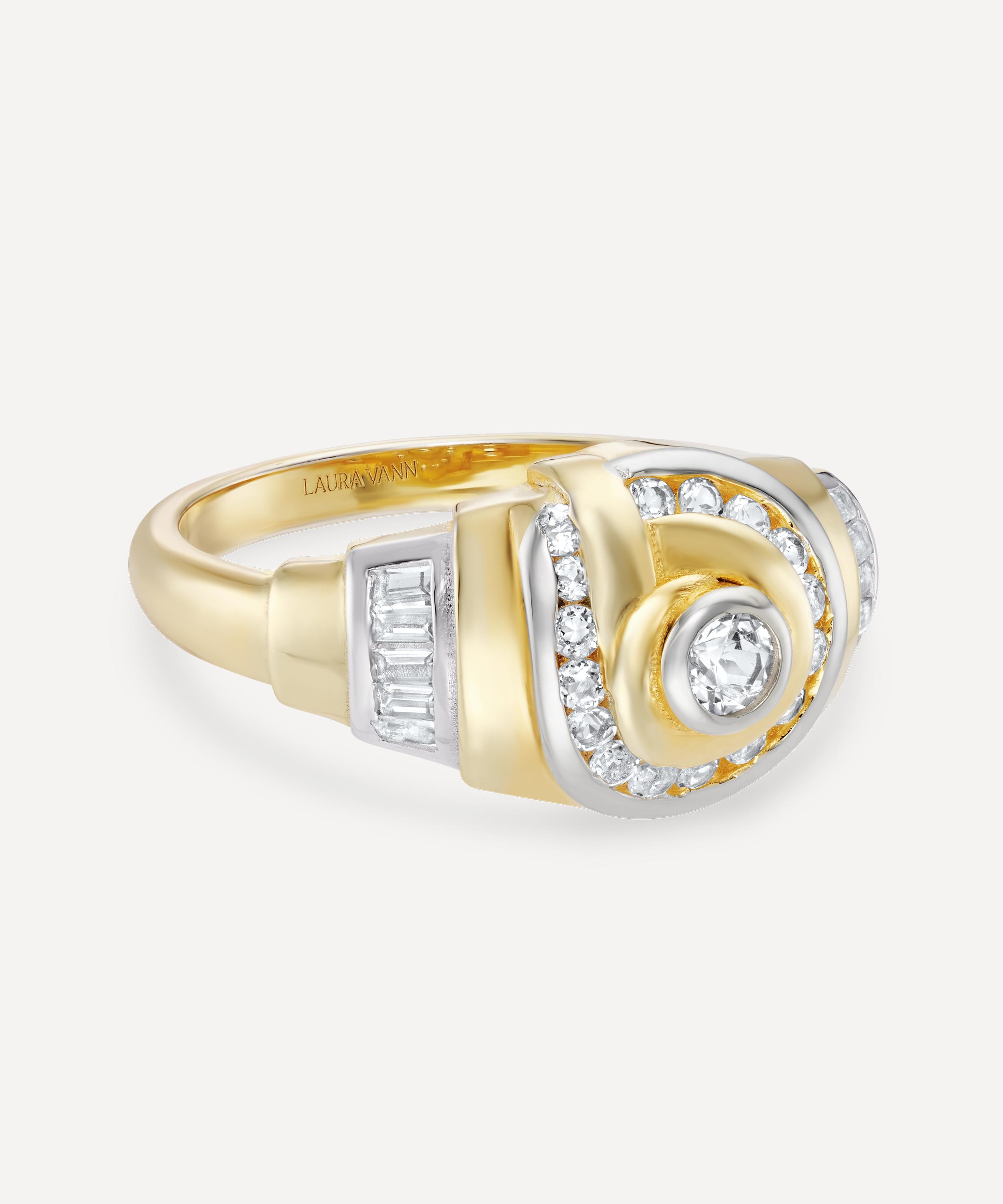 Laura Vann - 18ct Gold-Plated Vermeil Silver Edith Ring image number 1