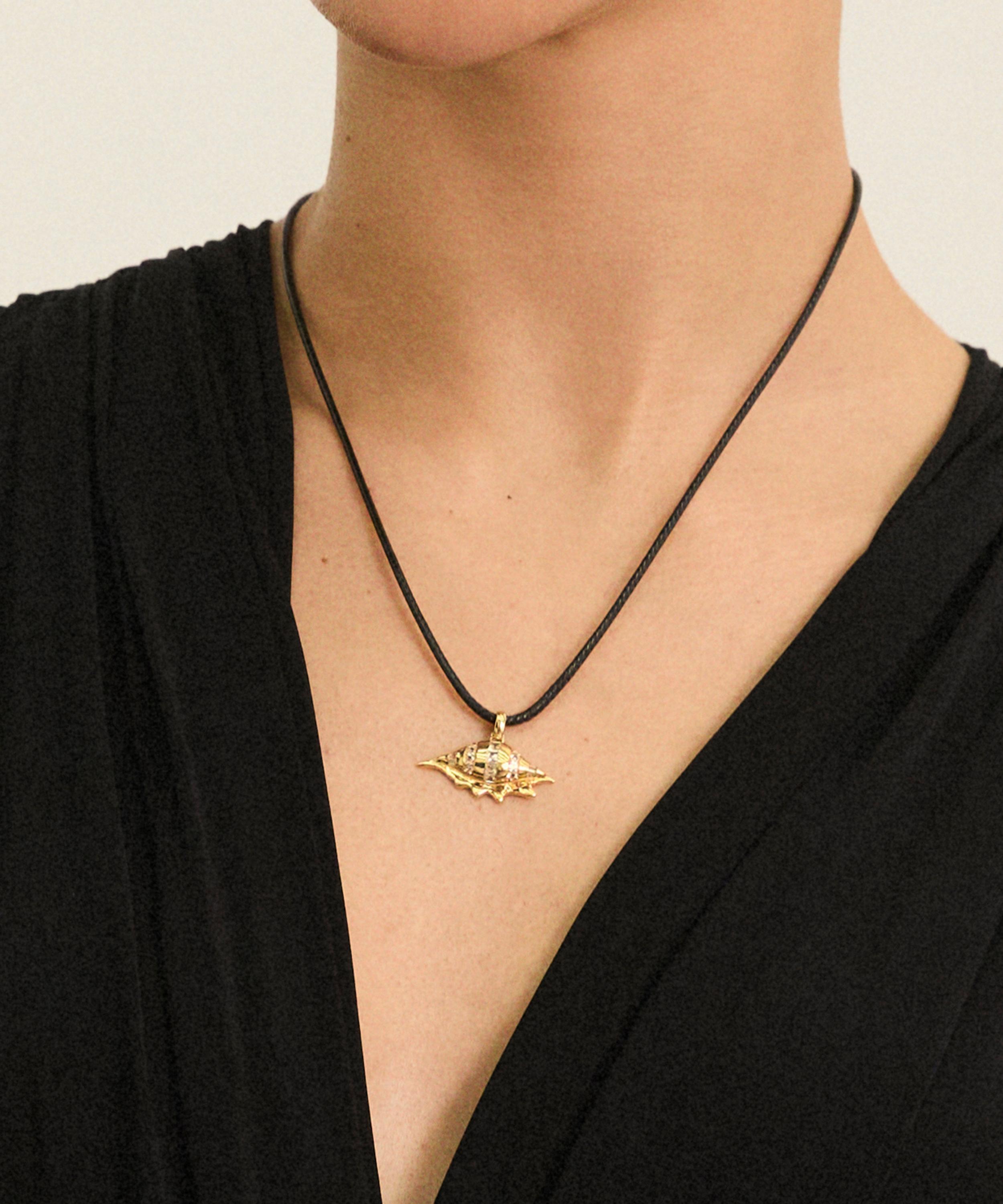 Laura Vann - 18ct Gold-Plated Magda Pendant Necklace image number 1