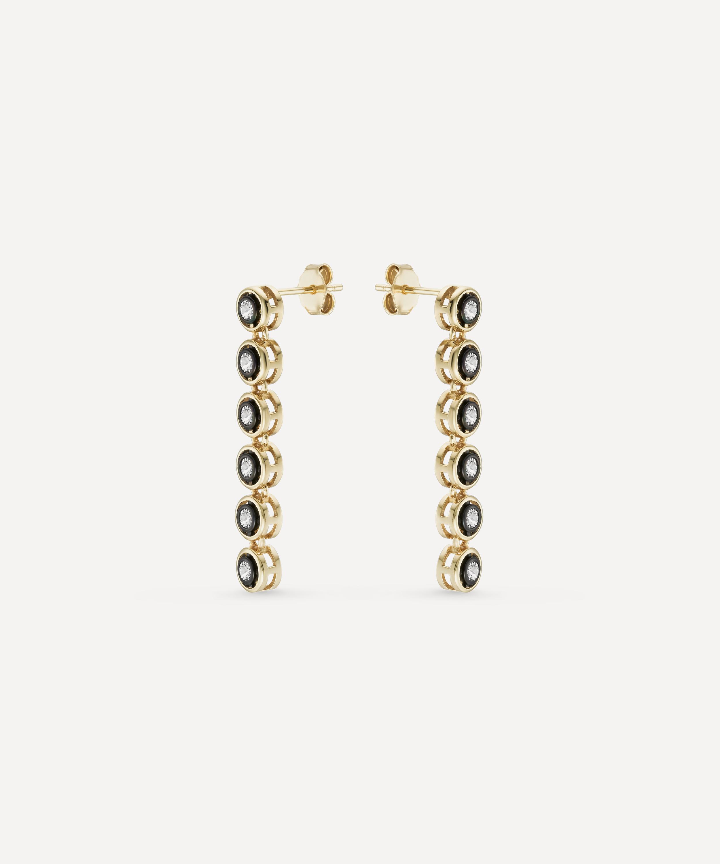 Laura Vann - 14ct Gold-Plated Vermeil Silver Cecily Drop Earrings image number 1