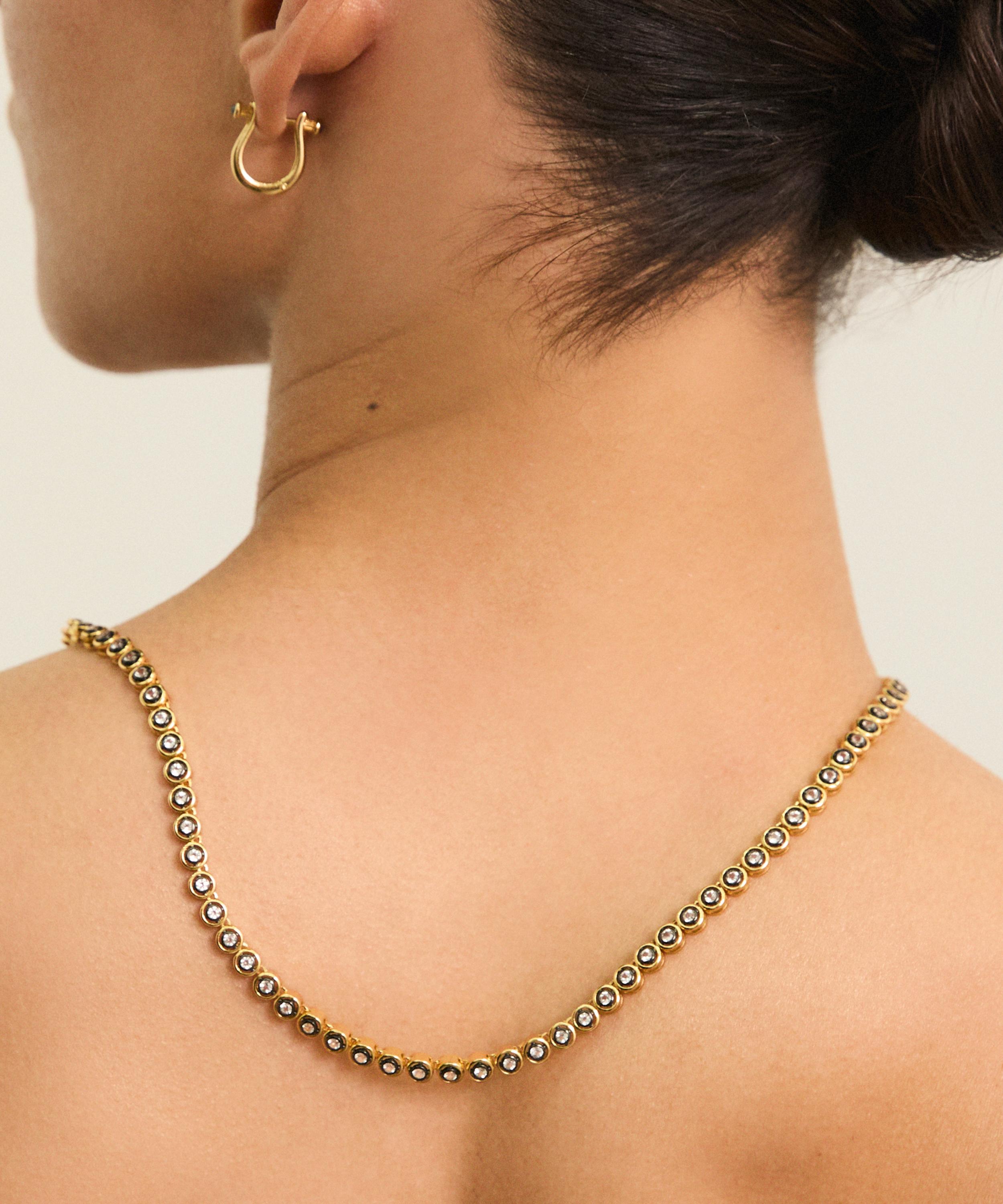 Laura Vann - 14ct Gold-Plated Vermeil Silver Cora Hoop Earrings image number 1