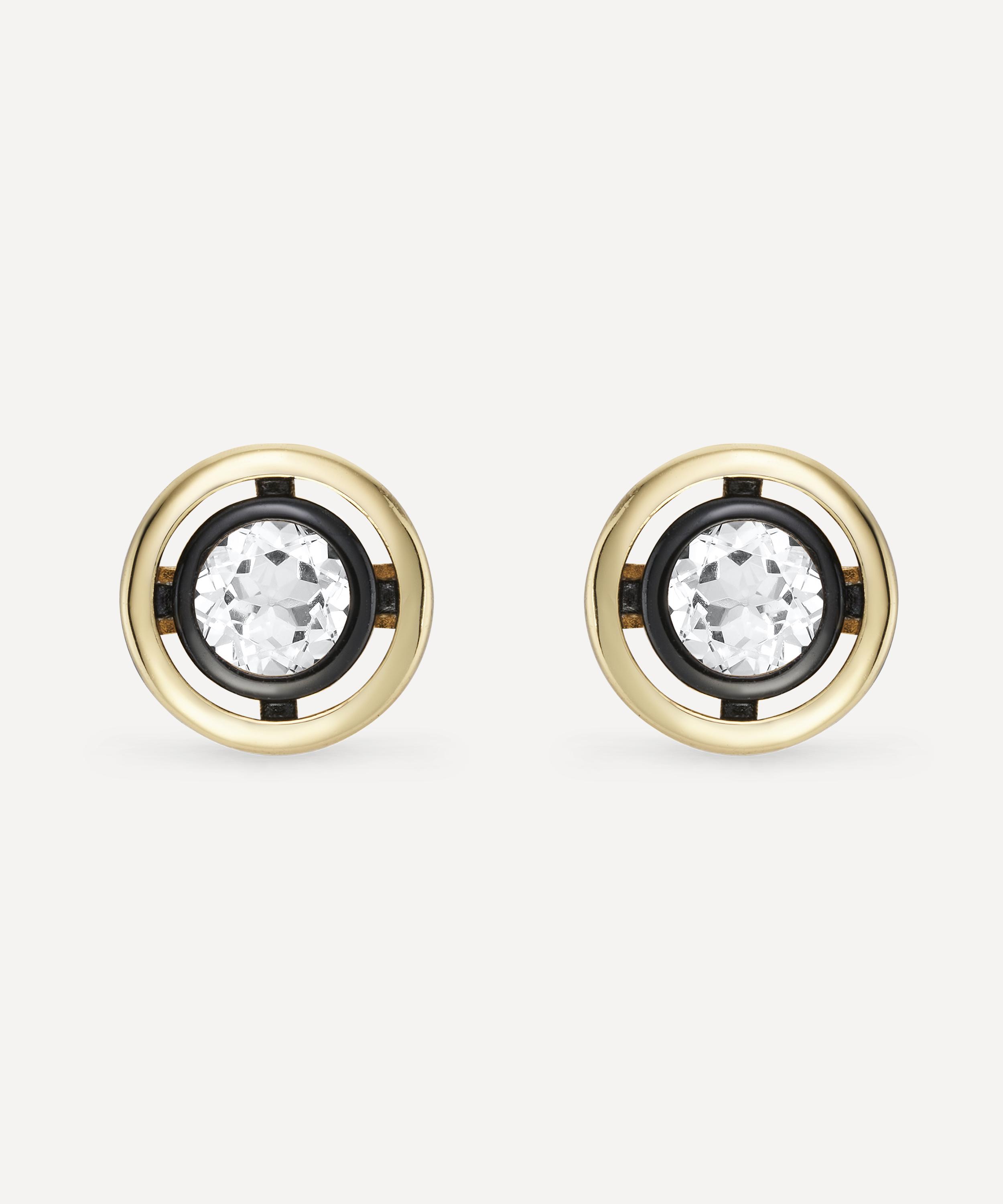 Laura Vann - 14ct Gold-Plated Vermeil Silver Cecily Stud Earrings