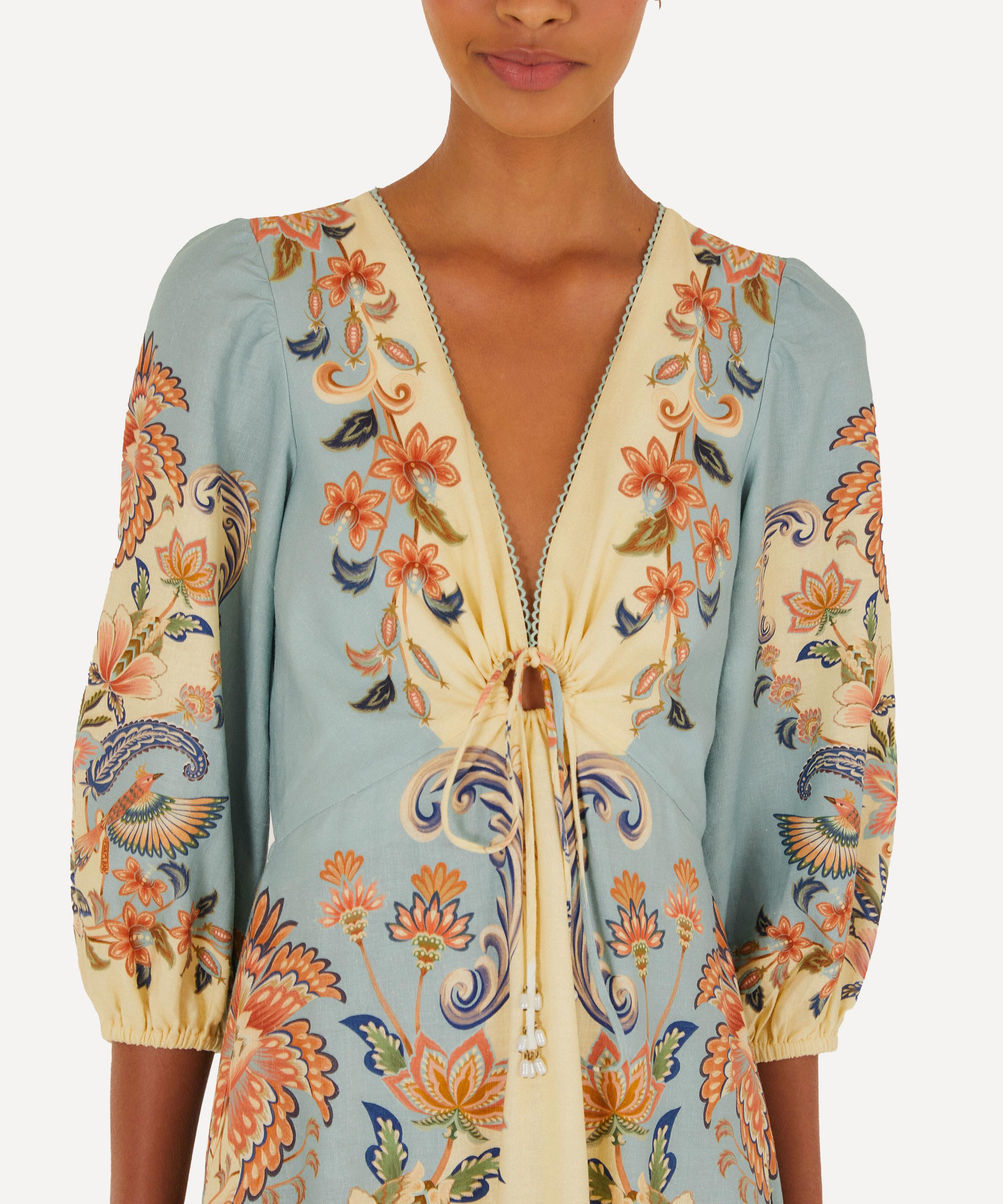 FARM Rio - Butter Yellow Boho Beauty Maxi Dress&nbsp; image number 1