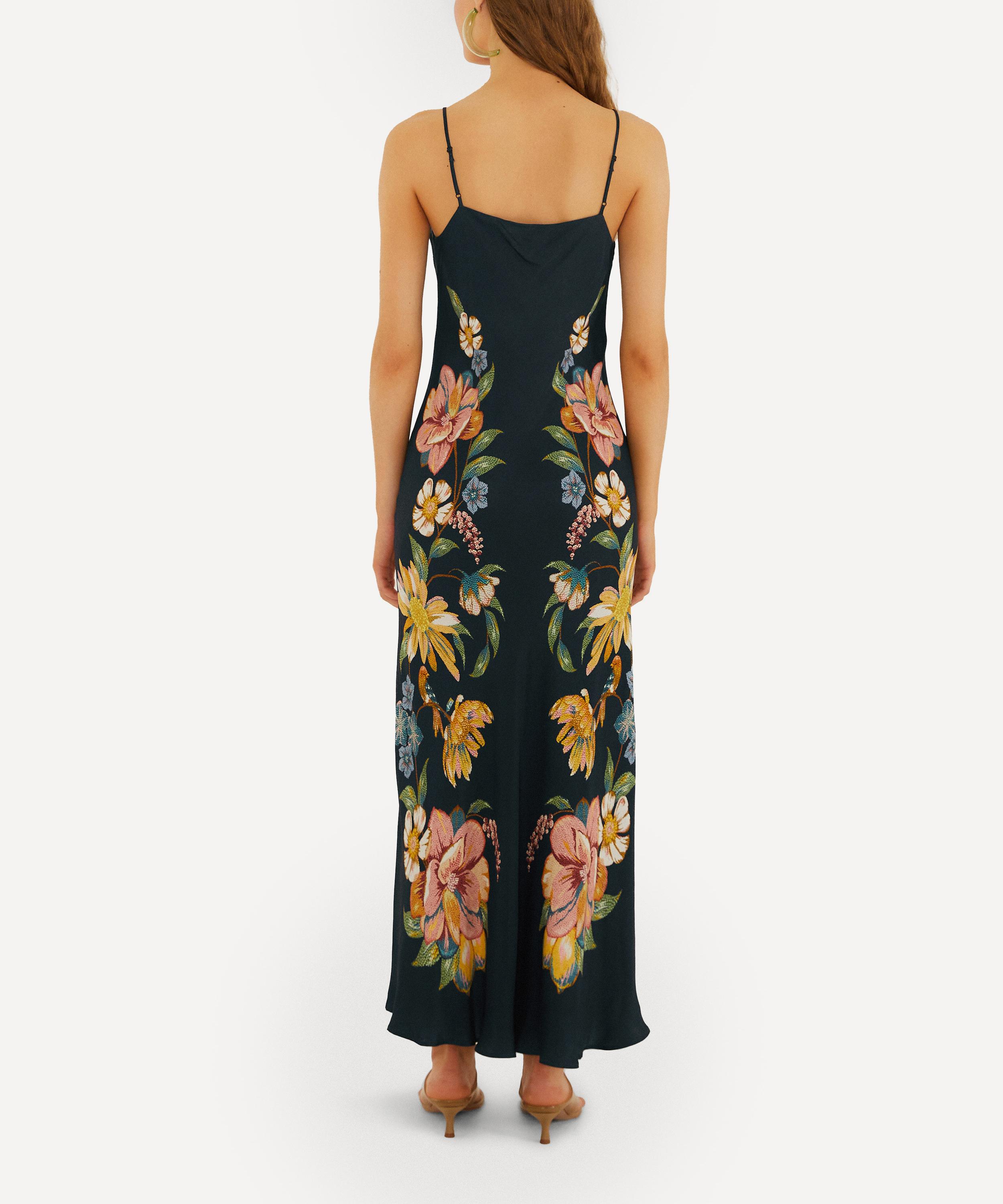 FARM Rio - Dark Blue Maira Floral Maxi Dress&nbsp; image number 2
