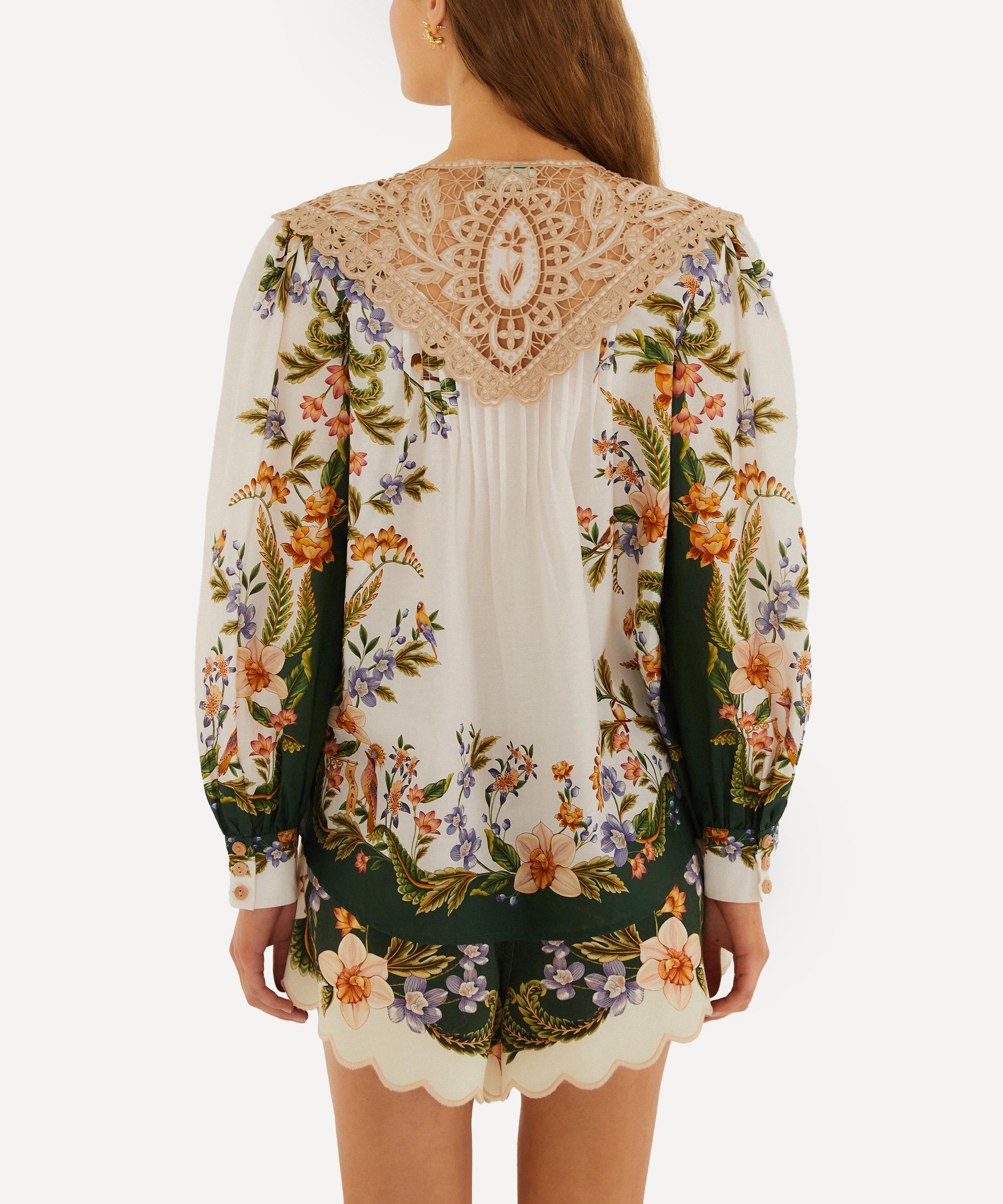 FARM Rio - Sand Nature Lace Blouse image number 2