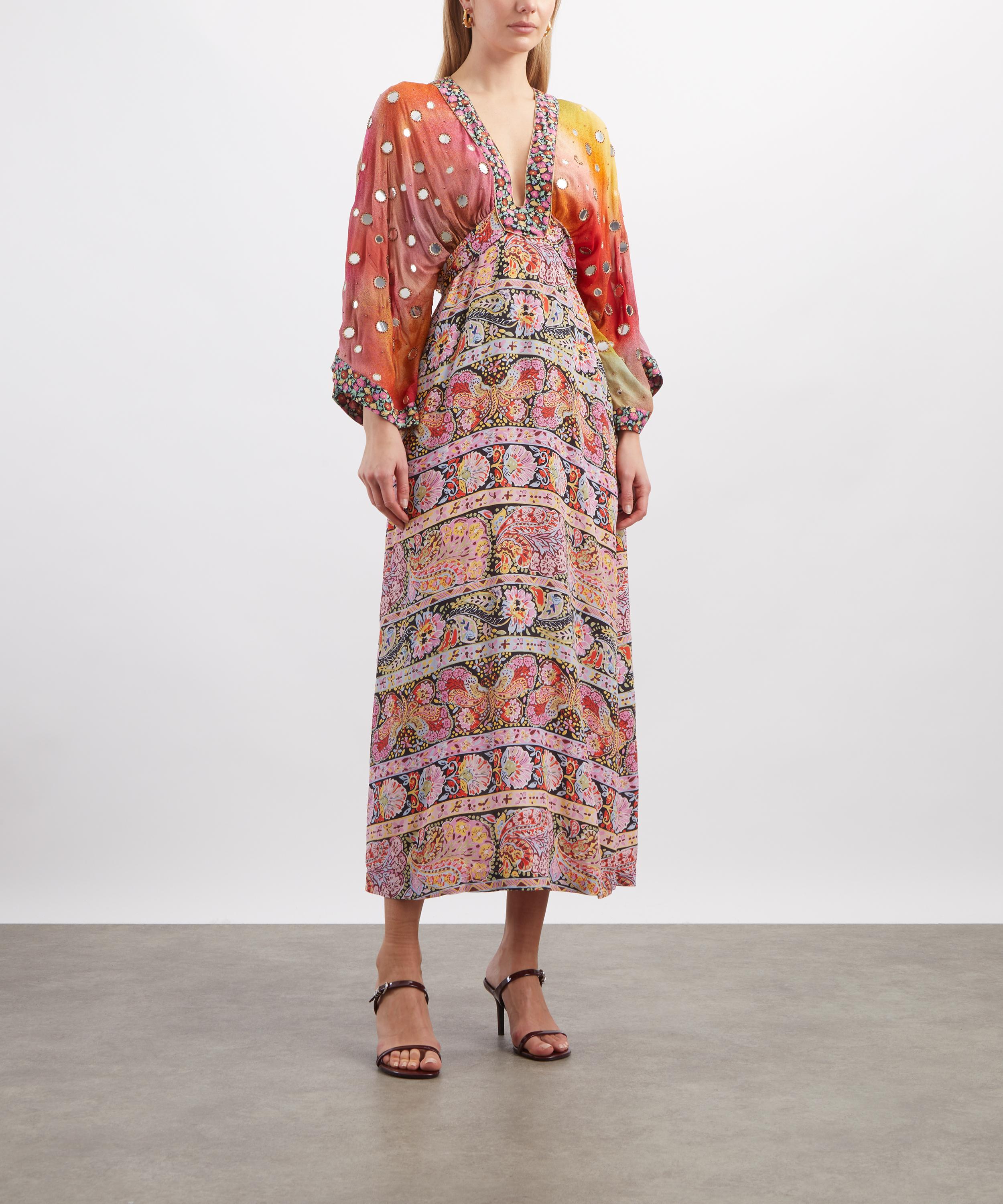 RIXO - Made With Liberty Fabrics Flori Silk Embellished Dress image number 2