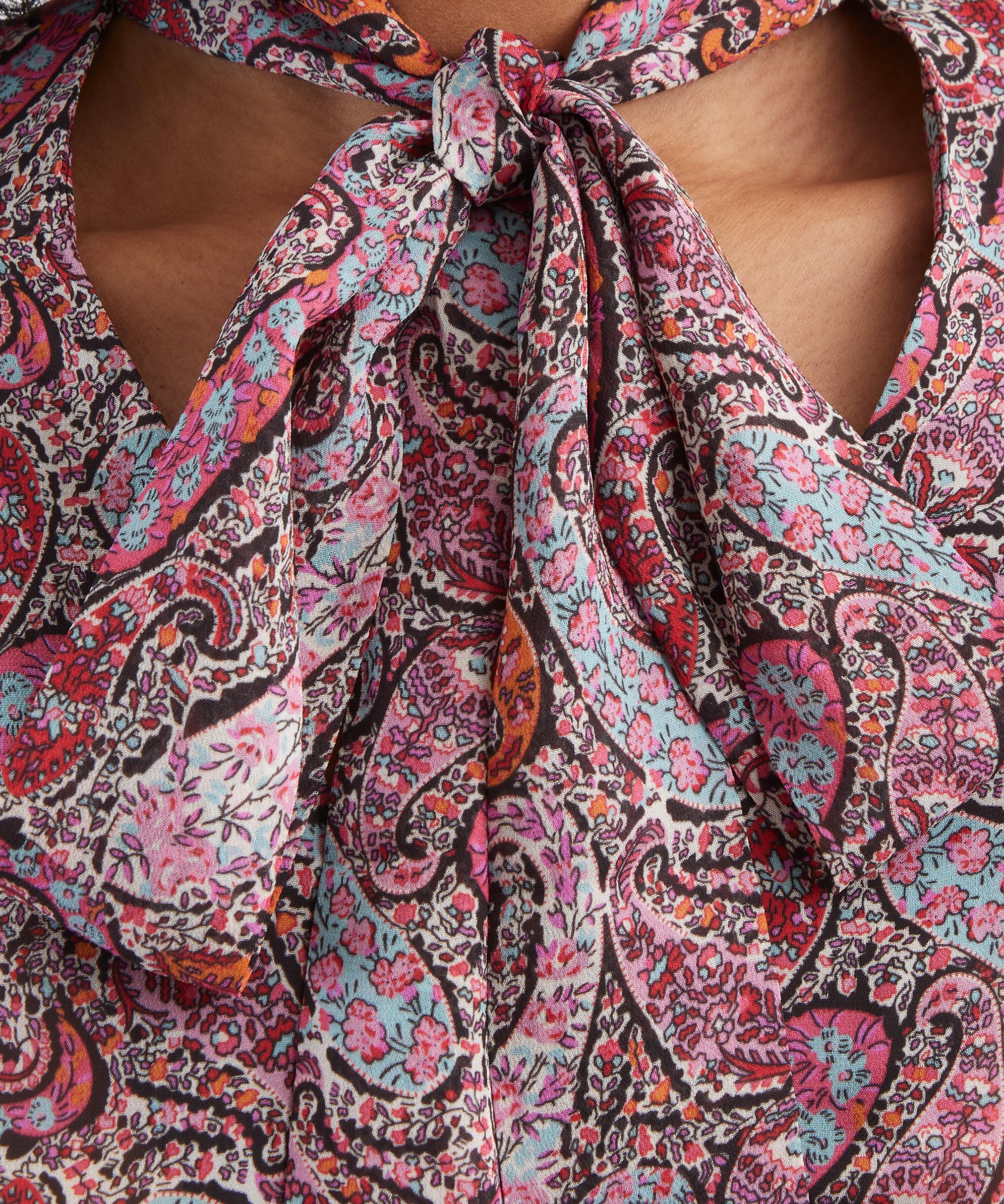 RIXO - Moss Silk Blouse image number 4