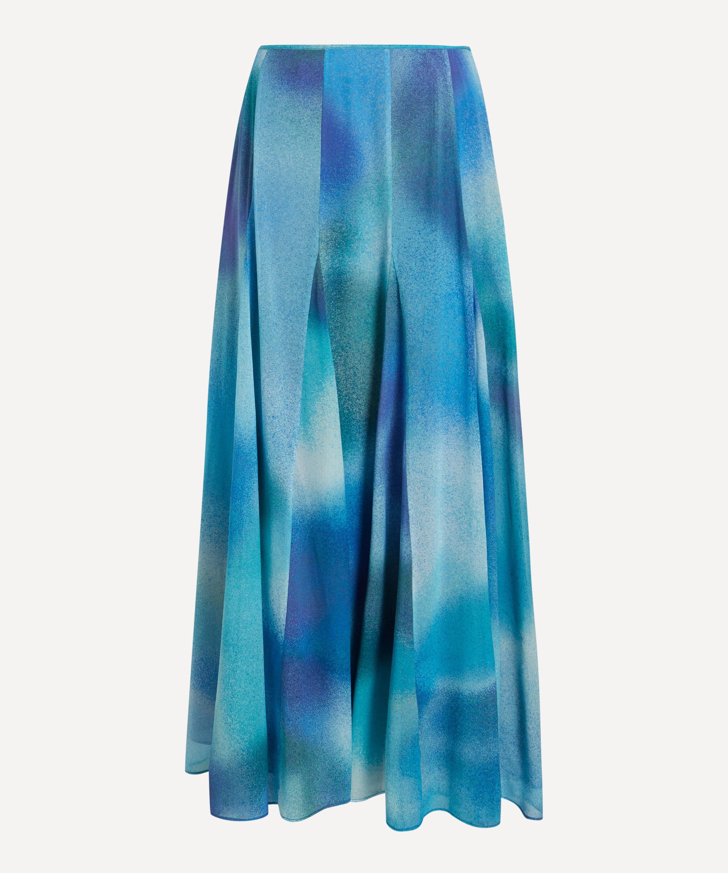 RIXO - Made With Liberty Fabrics Billy Jessica Alexandra Blue Skirt