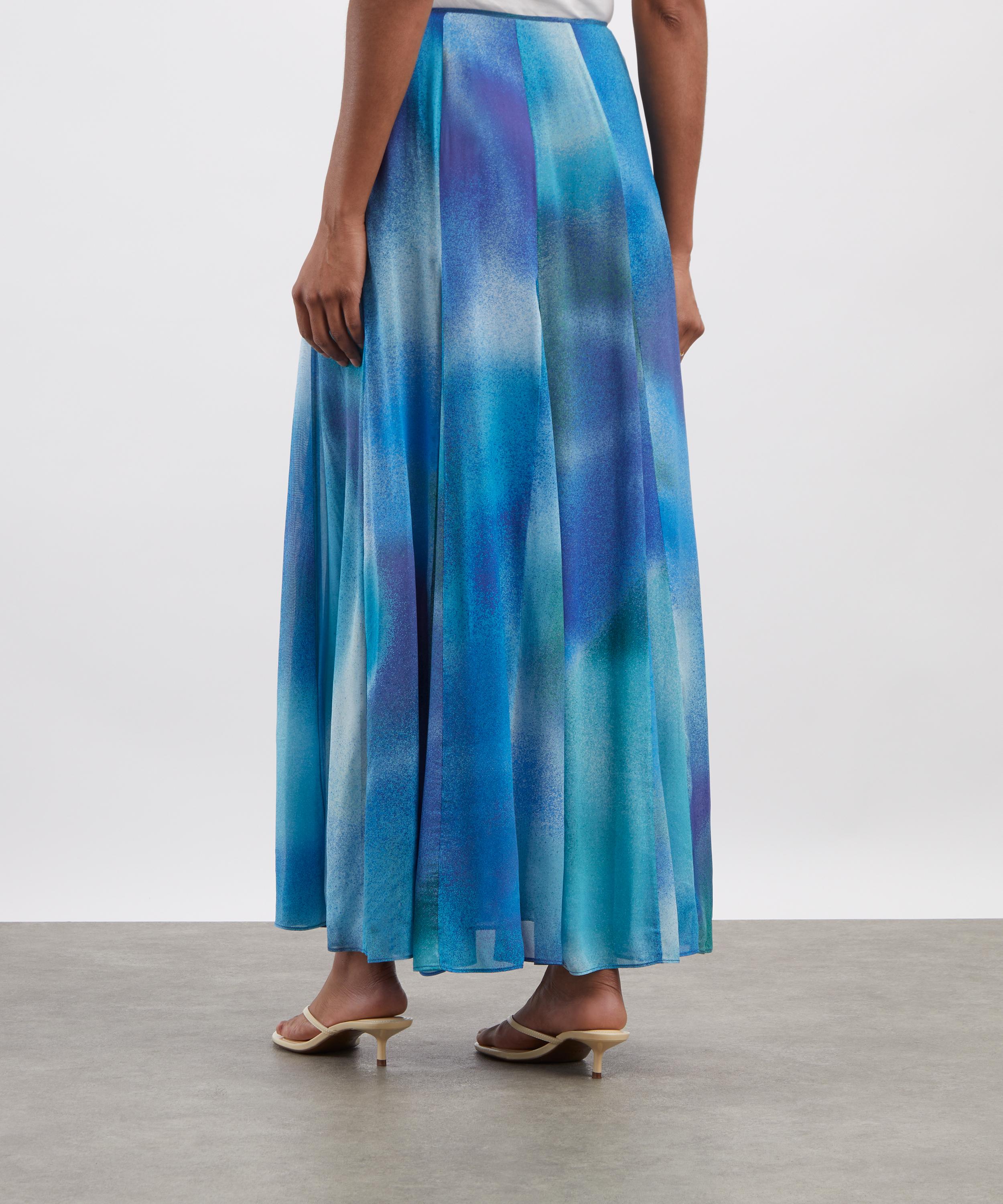 RIXO - Made With Liberty Fabrics Billy Jessica Alexandra Blue Skirt image number 3