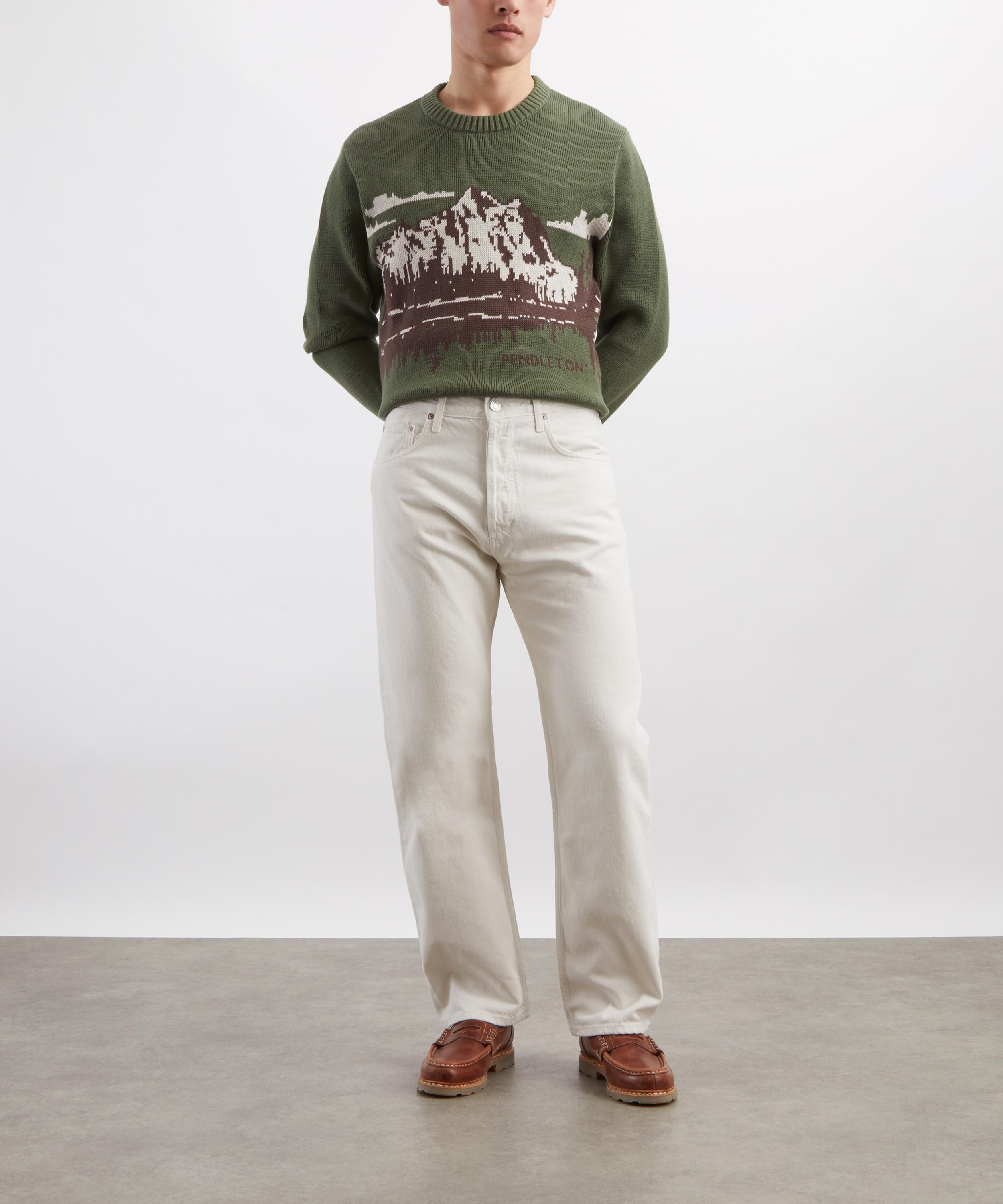 AGOLDE - Magnus Straight-Leg Denim Trousers in Chalk White image number 1