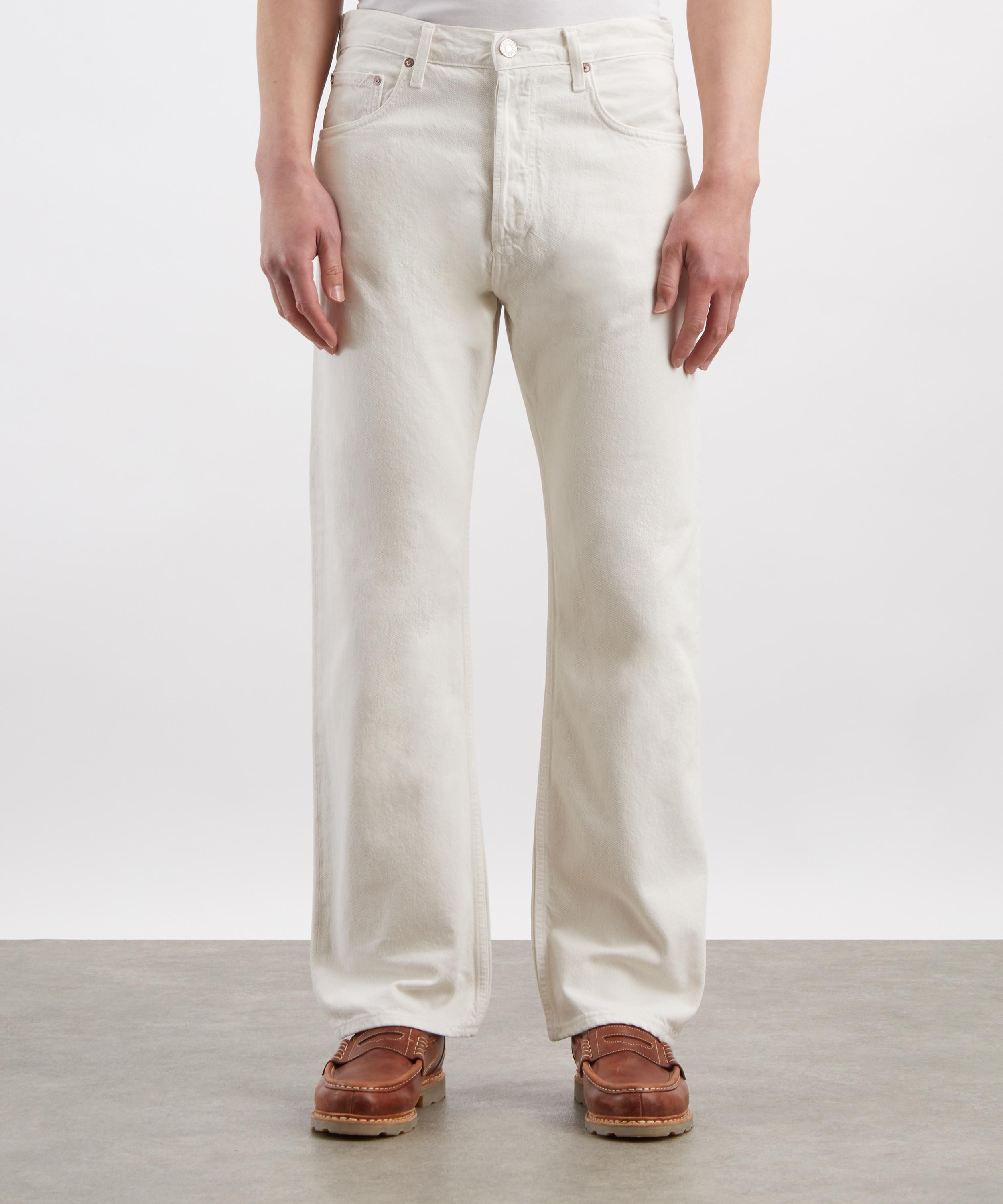 AGOLDE - Magnus Straight-Leg Denim Trousers in Chalk White image number 2