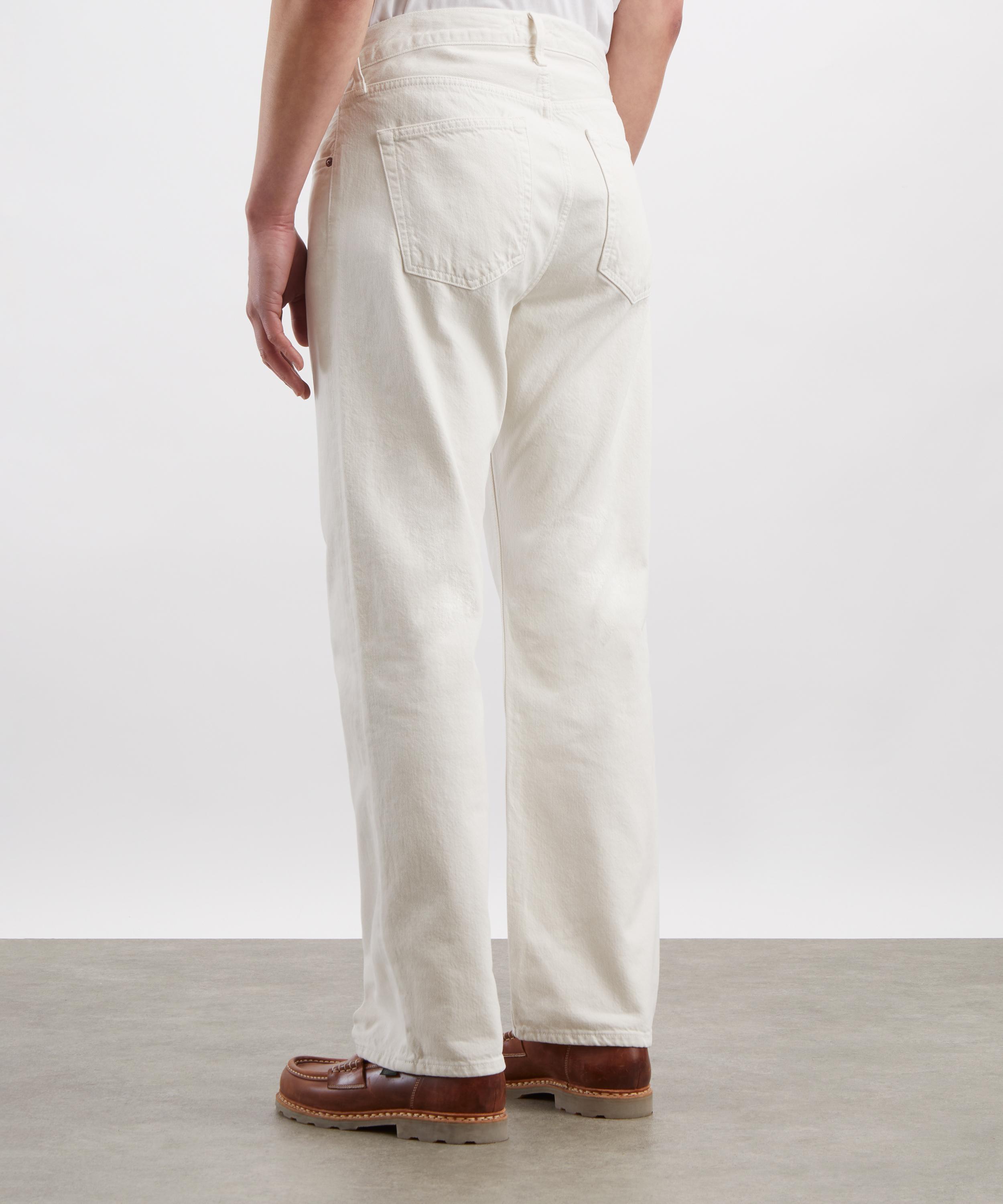 AGOLDE - Magnus Straight-Leg Denim Trousers in Chalk White image number 3