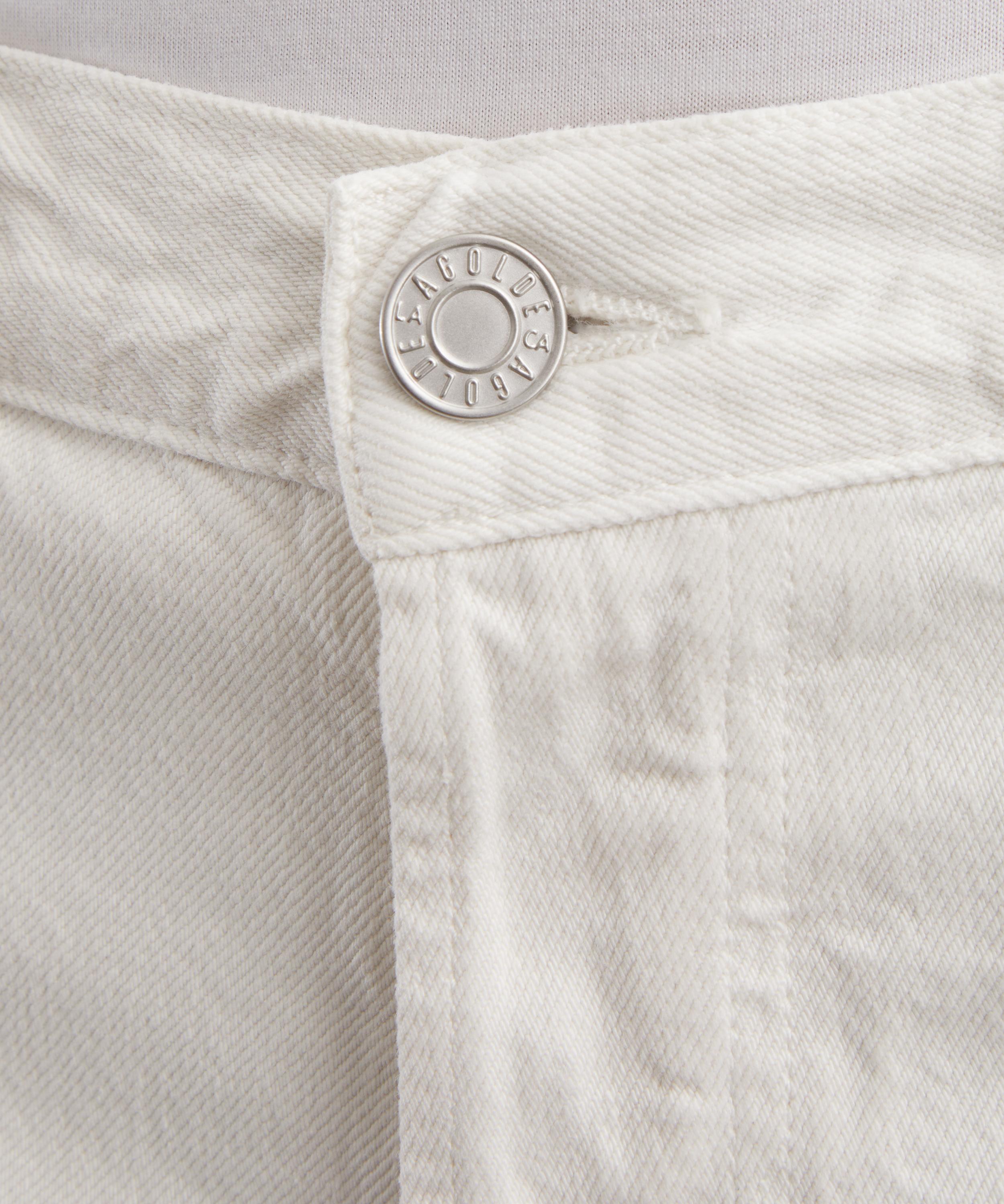 AGOLDE - Magnus Straight-Leg Denim Trousers in Chalk White image number 4