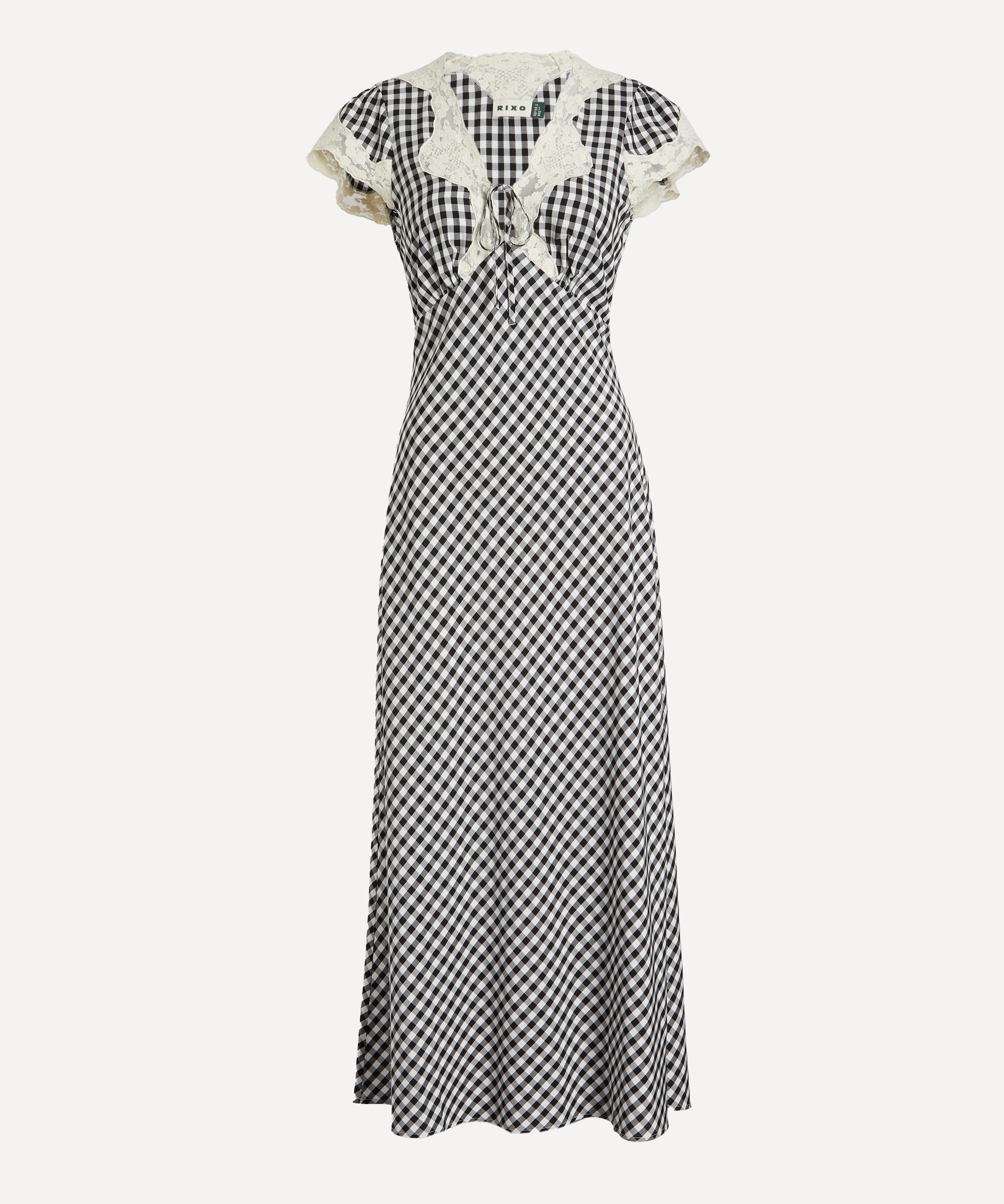 RIXO - Amari Beth Check Midi Dress