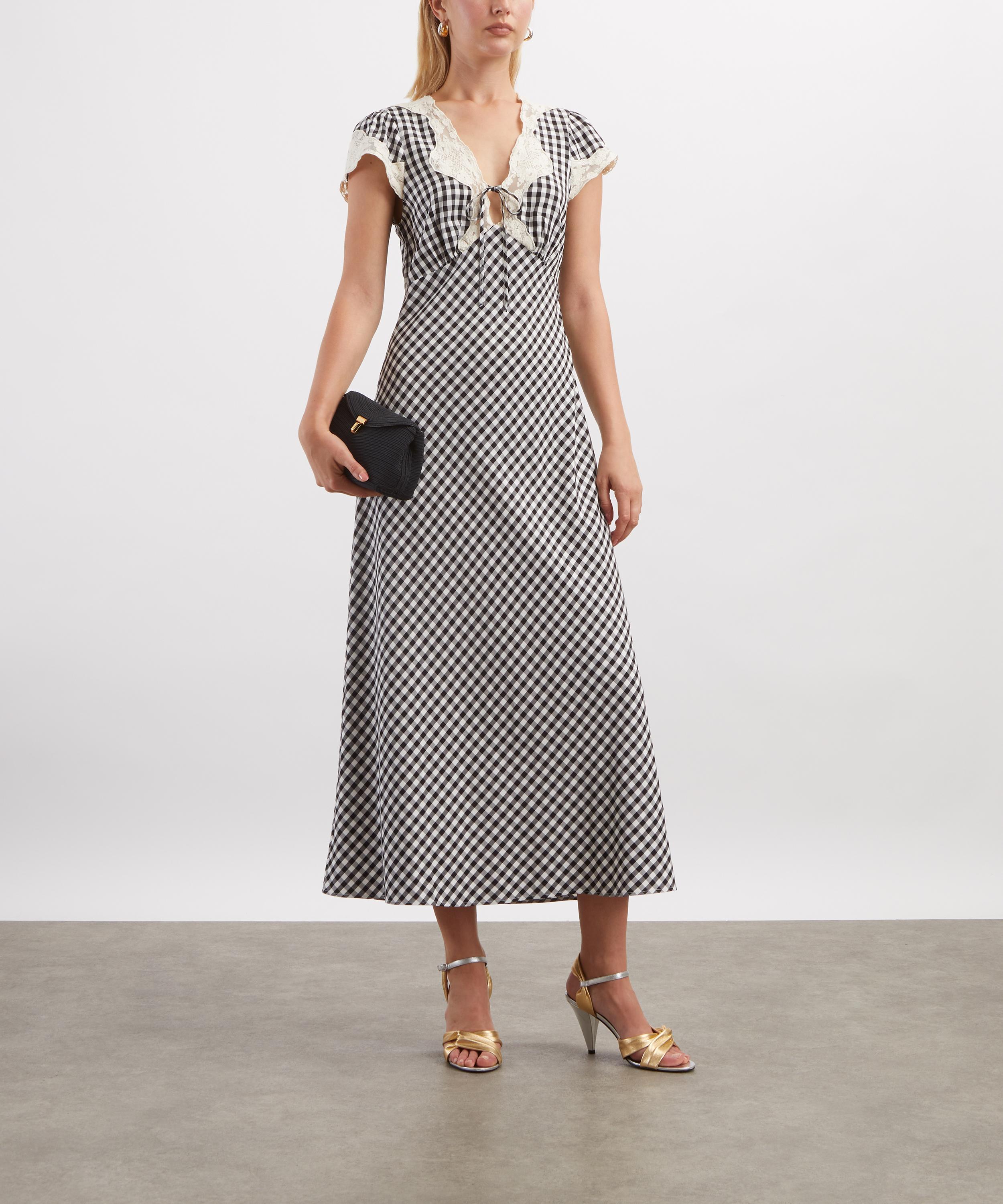 RIXO - Amari Beth Check Midi Dress image number 1