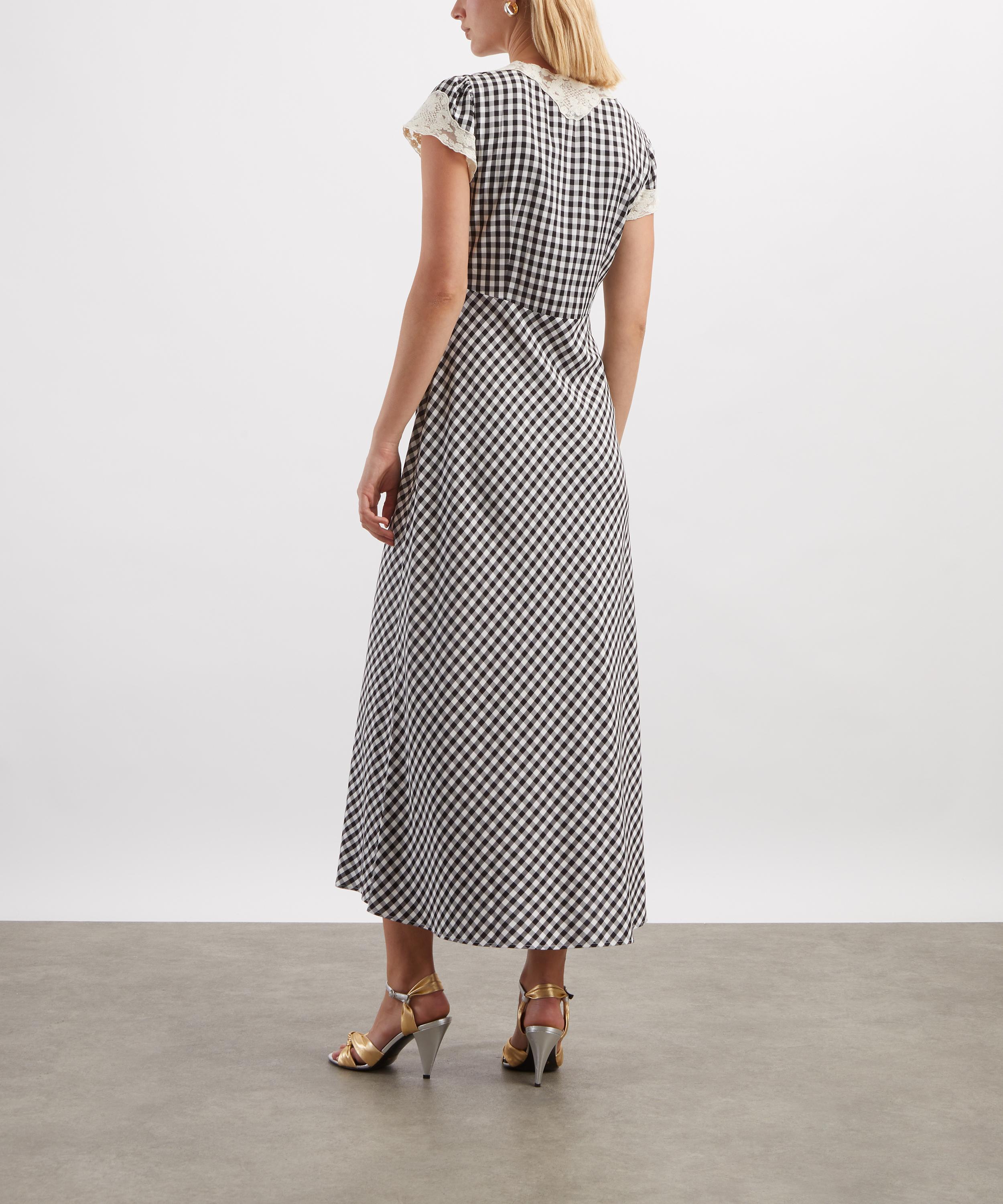 RIXO - Amari Beth Check Midi Dress image number 3