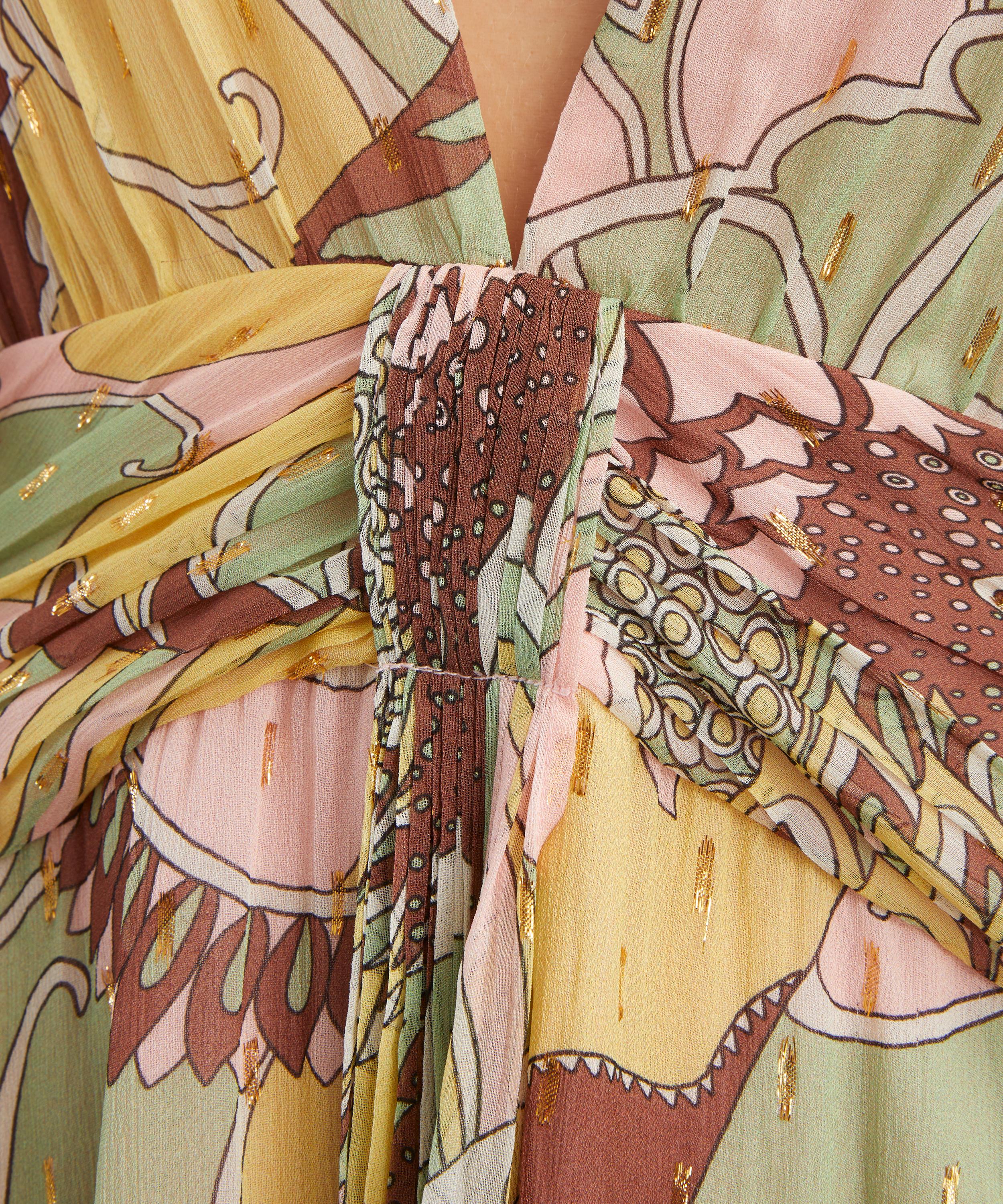RIXO - Clove Lurex Chiffon Mini Dress&nbsp; image number 4