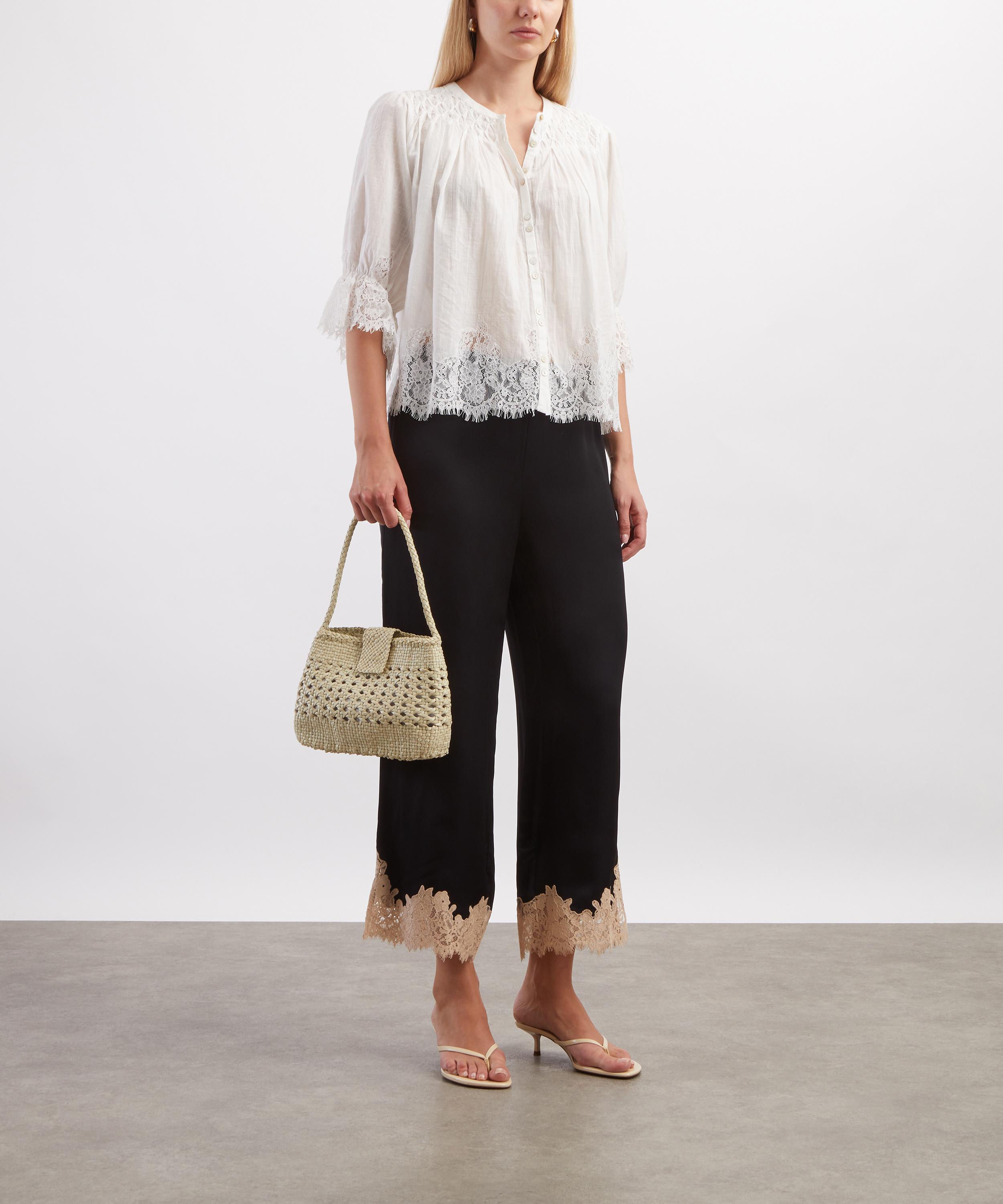 RIXO - Erika Ivory Blouse image number 1