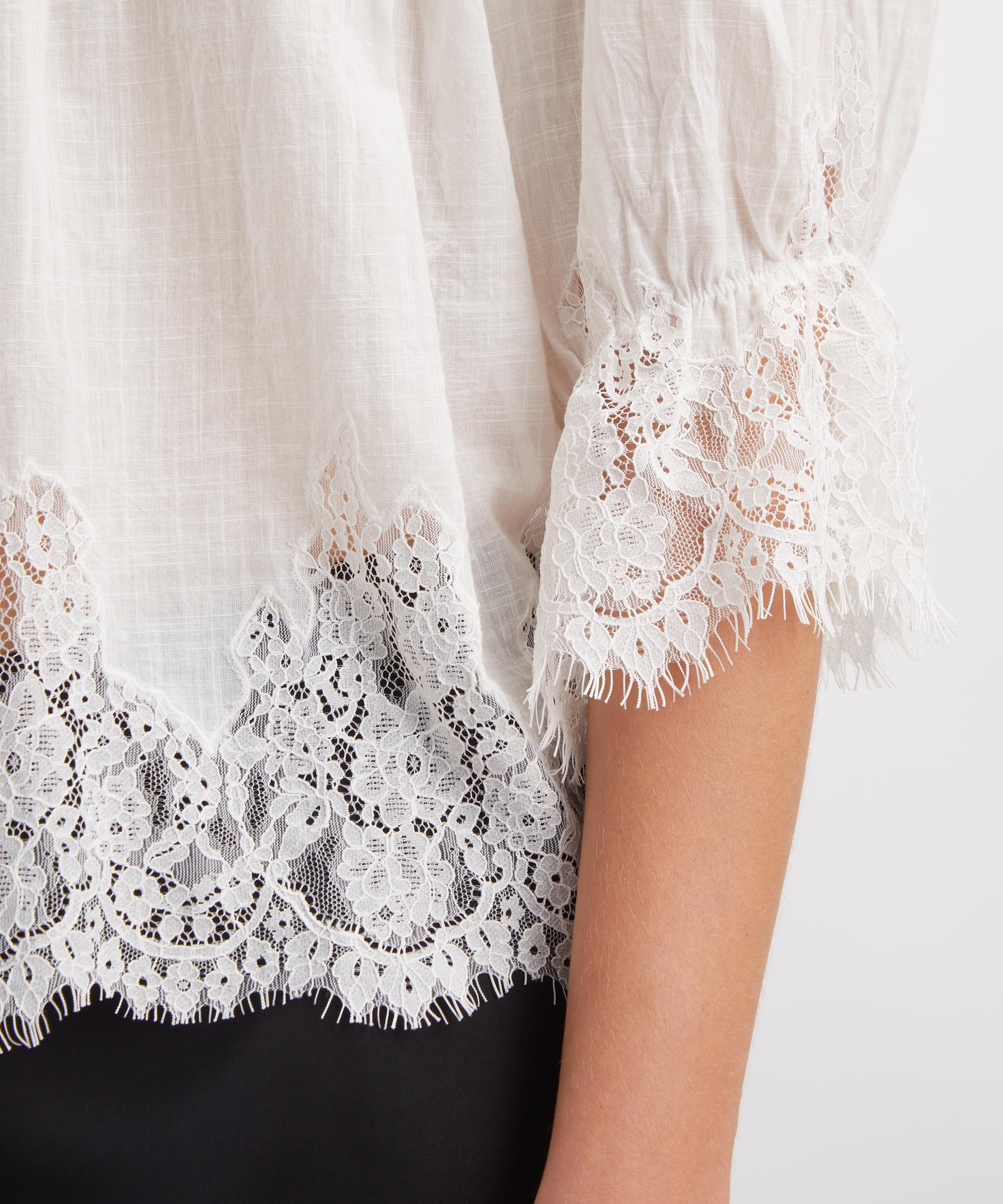 RIXO - Erika Ivory Blouse image number 4