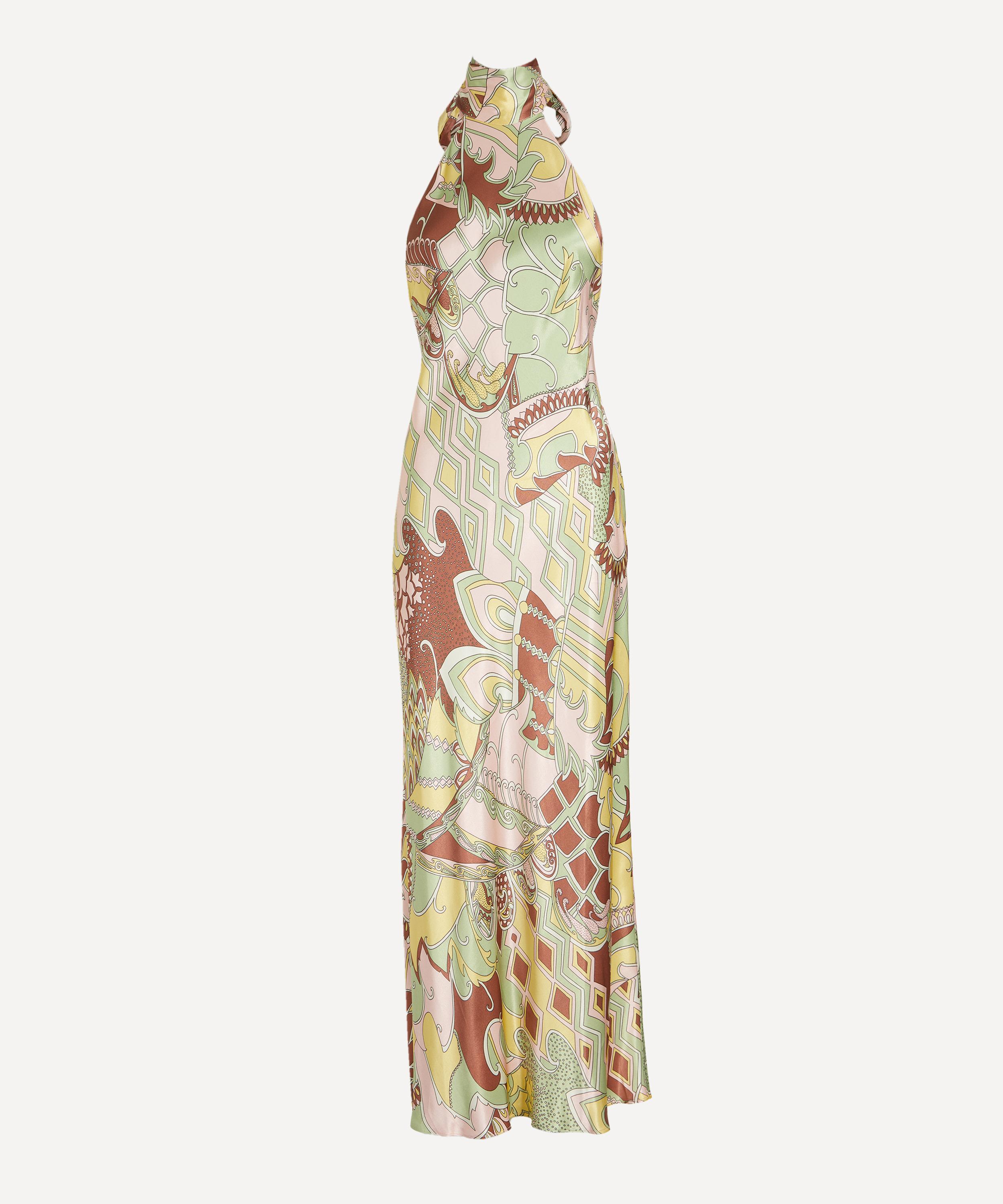 RIXO - Maura Satin Midi Dress