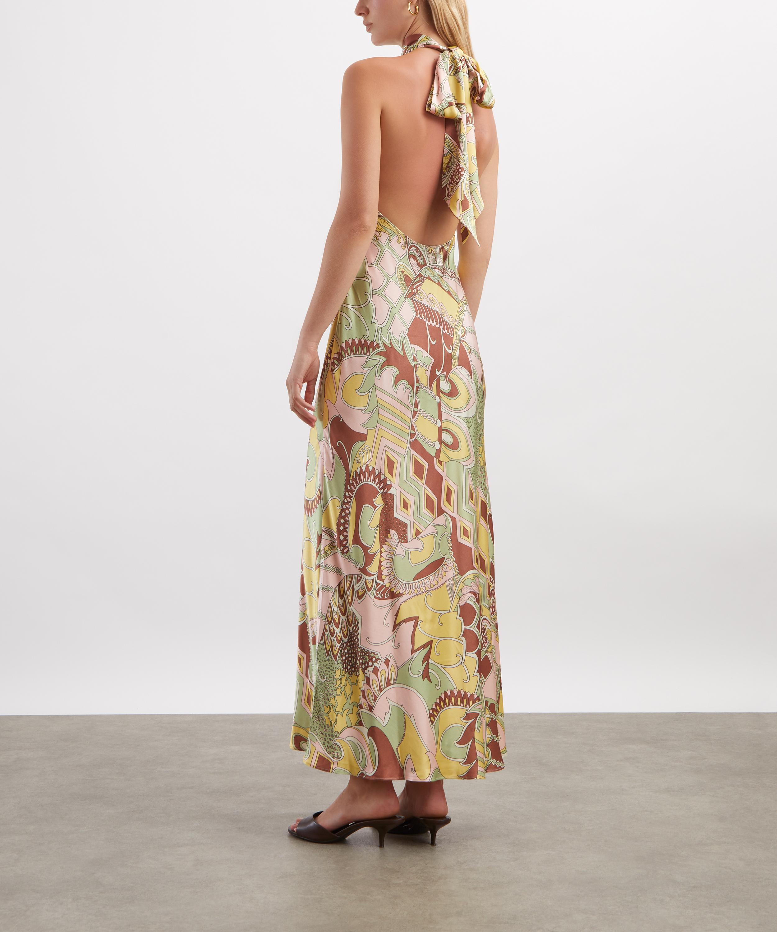 RIXO - Maura Satin Midi Dress image number 3