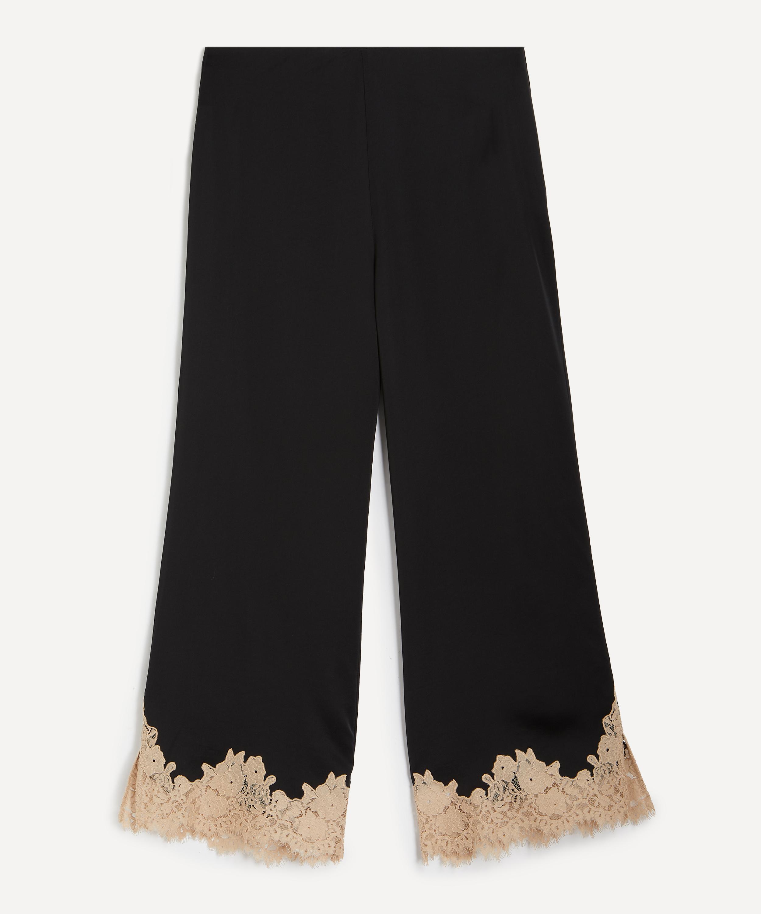 RIXO - Marcela Satin Lace Trousers