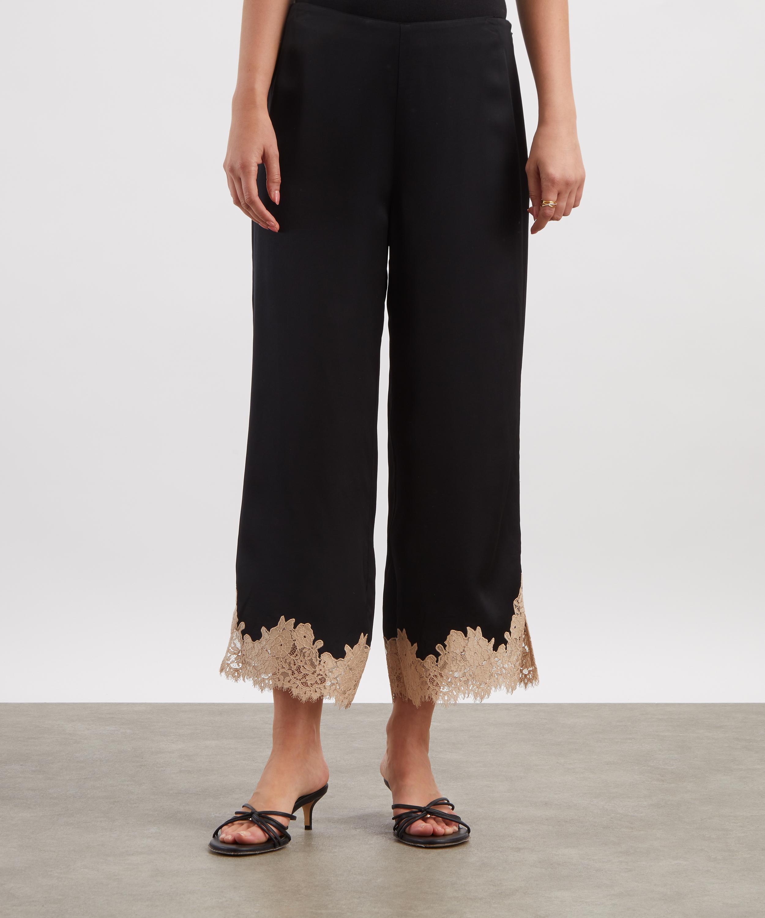 RIXO - Marcela Satin Lace Trousers image number 2