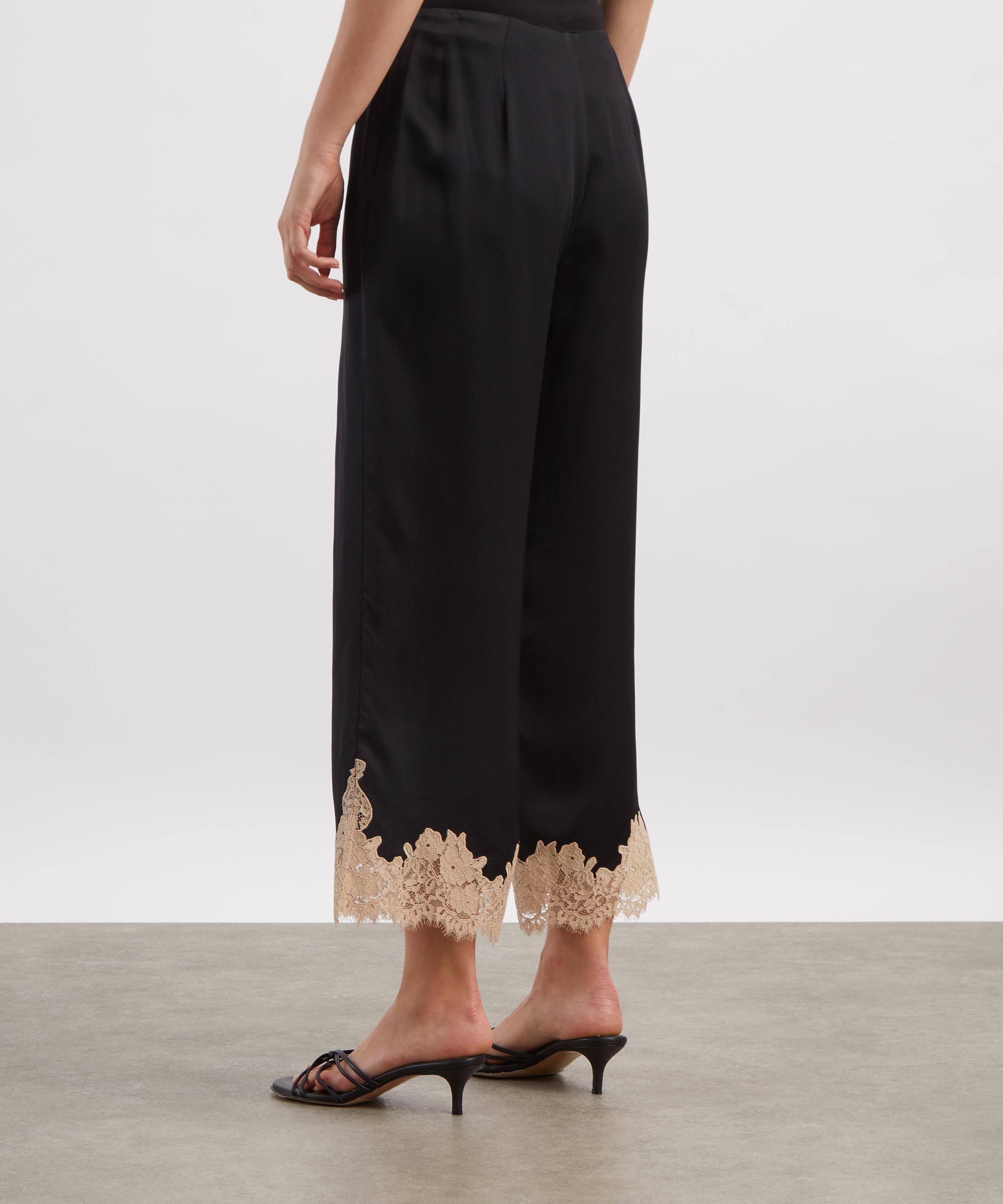 RIXO - Marcela Satin Lace Trousers image number 3