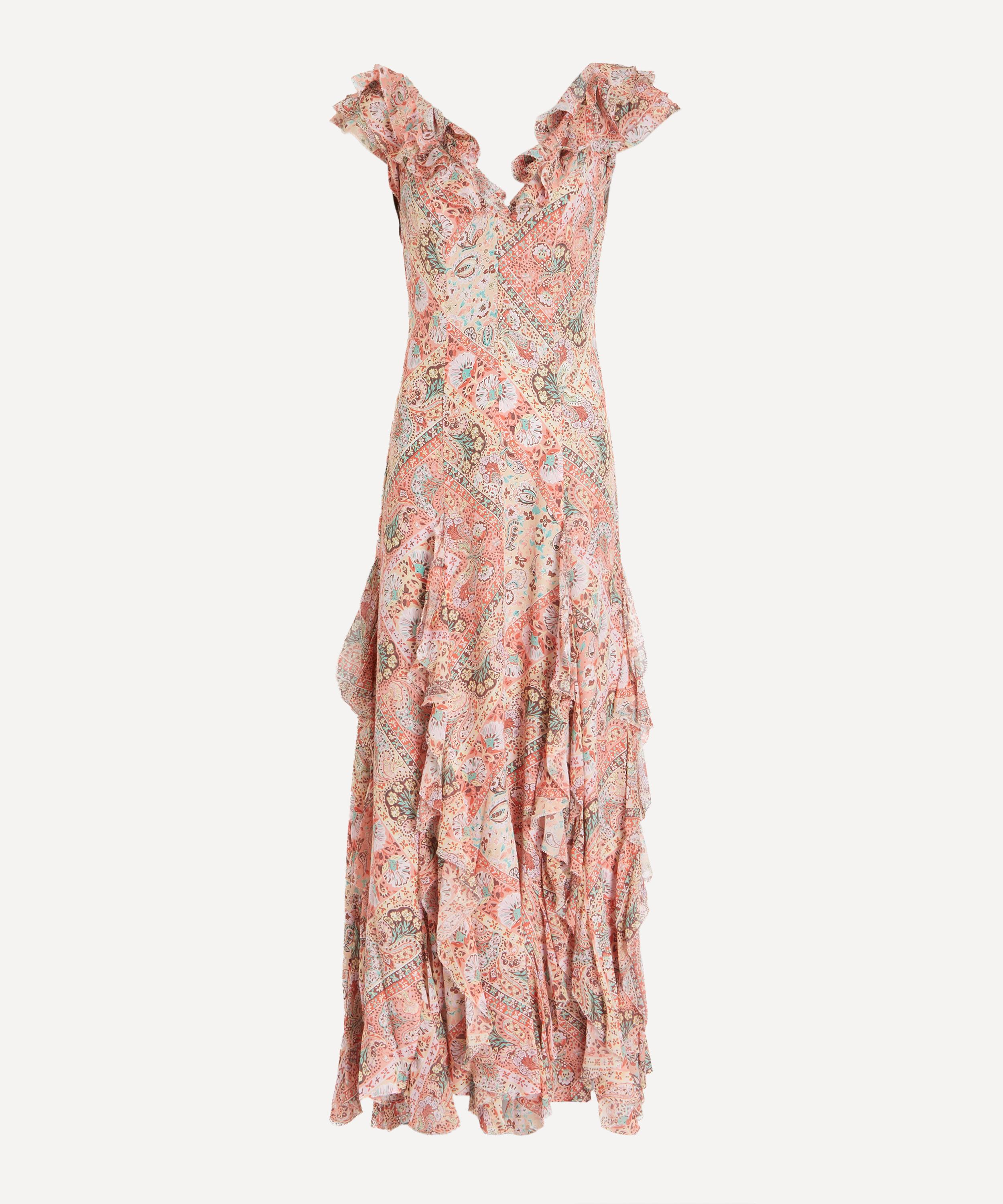 RIXO - Ambika Chiffon Maxi Dress