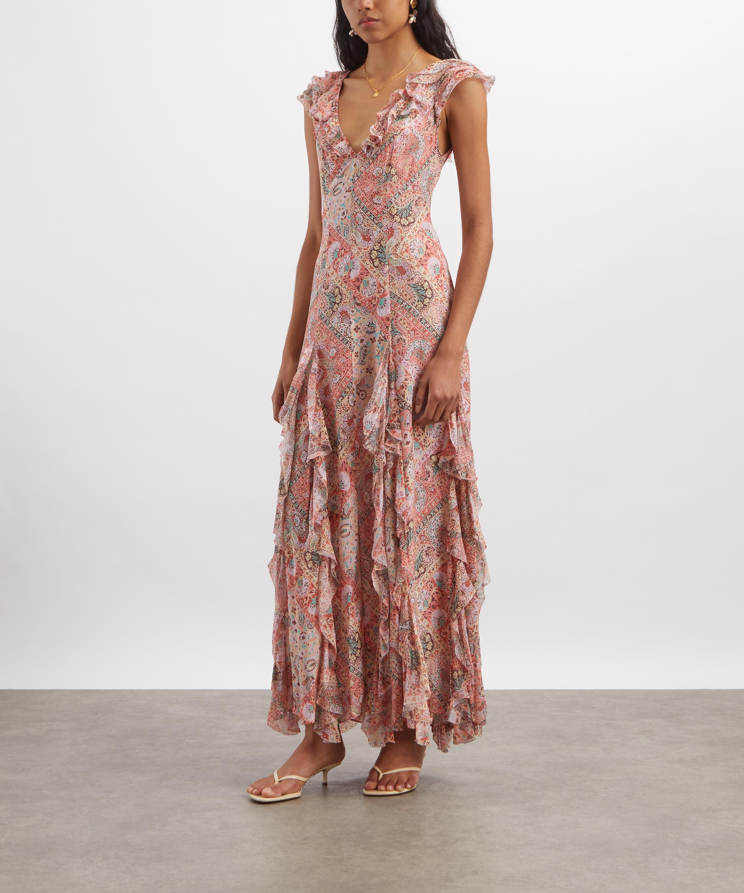 RIXO - Ambika Chiffon Maxi Dress image number 2